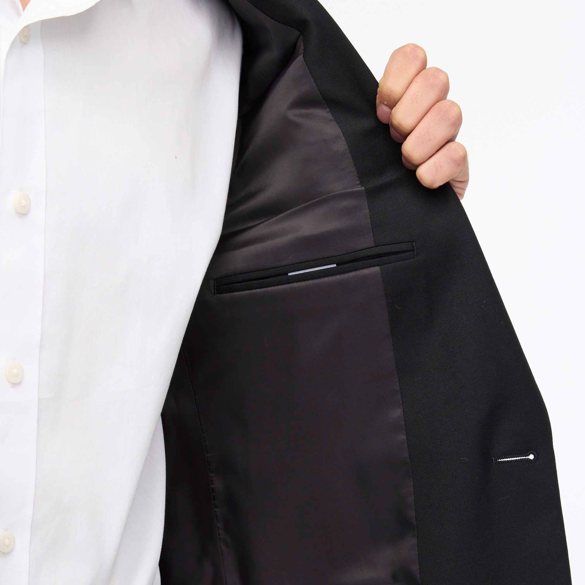Slim-fit Thompson worsted wool suit jacket