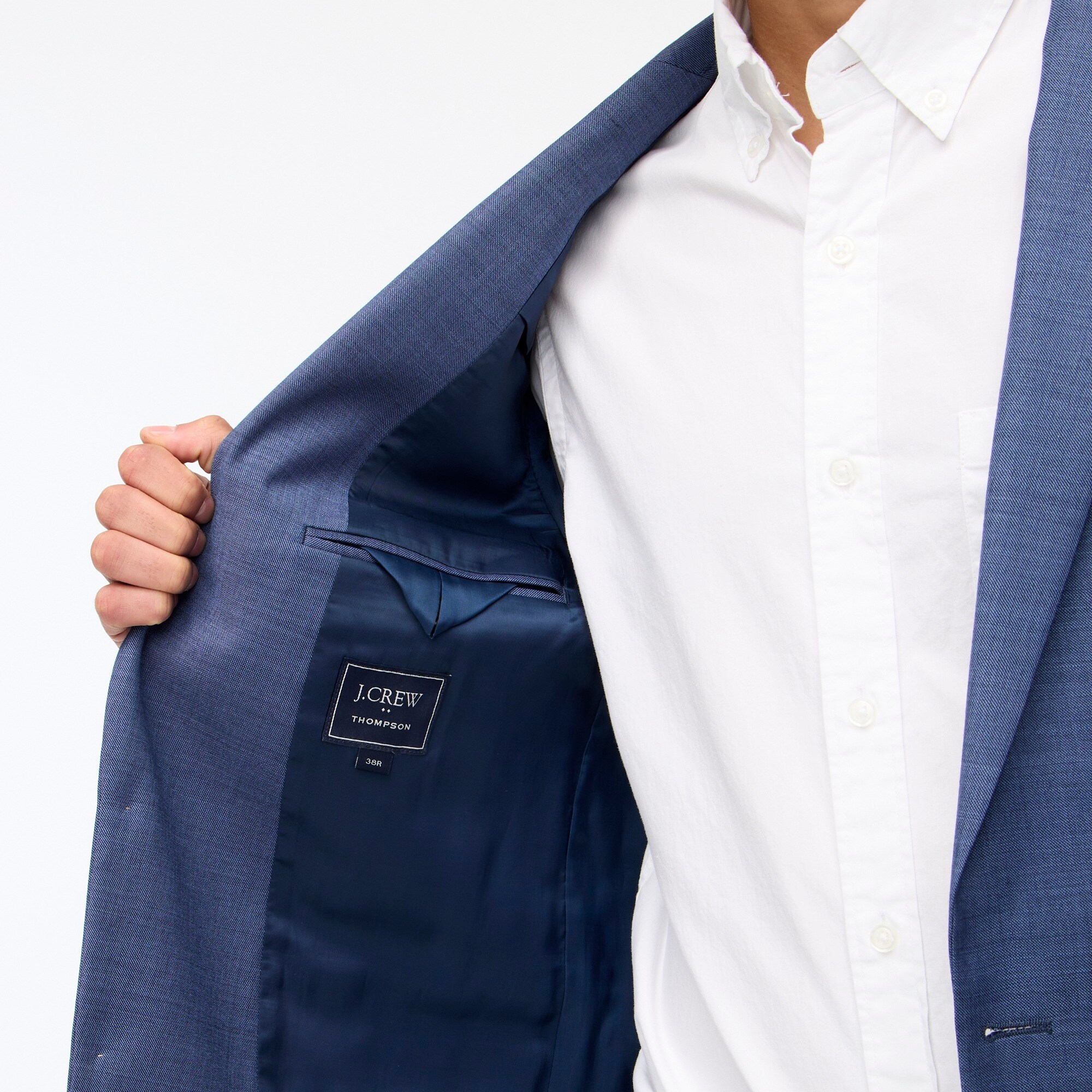 Slim-fit Thompson worsted wool suit jacket
