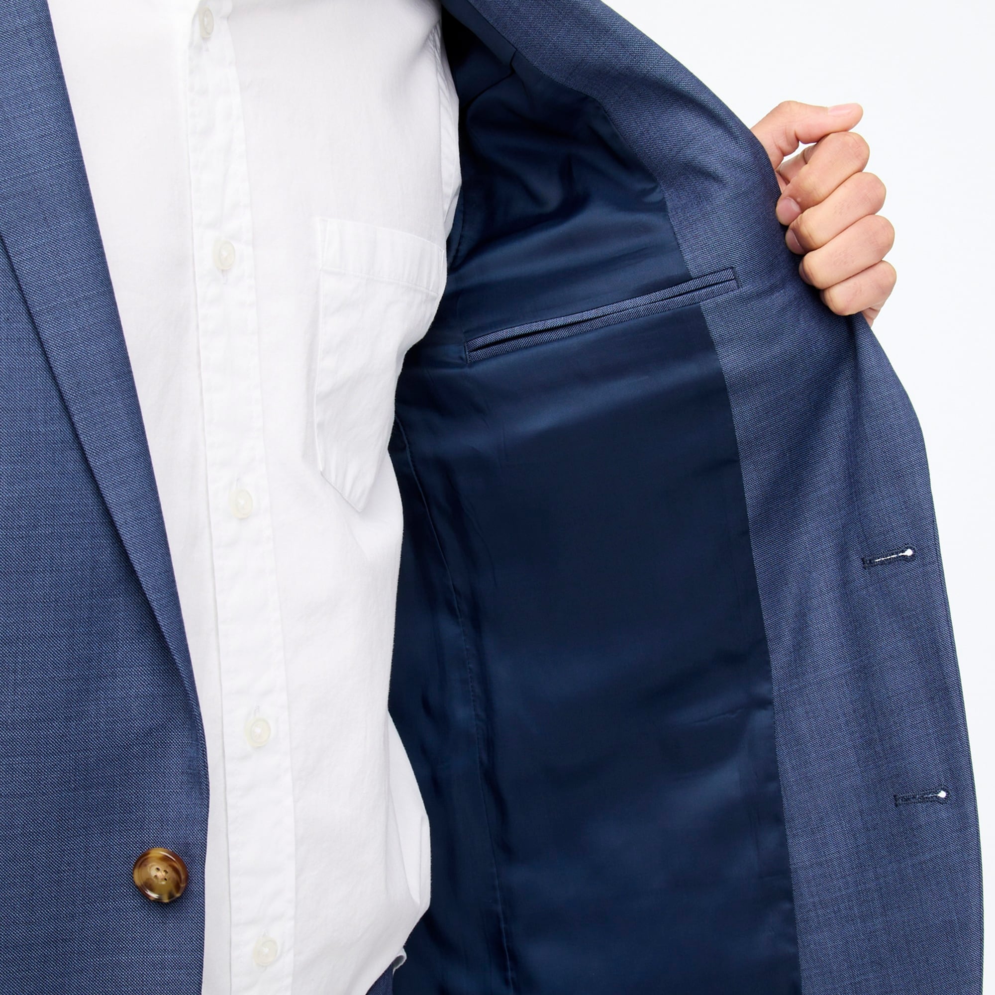 Slim-fit Thompson worsted wool suit jacket