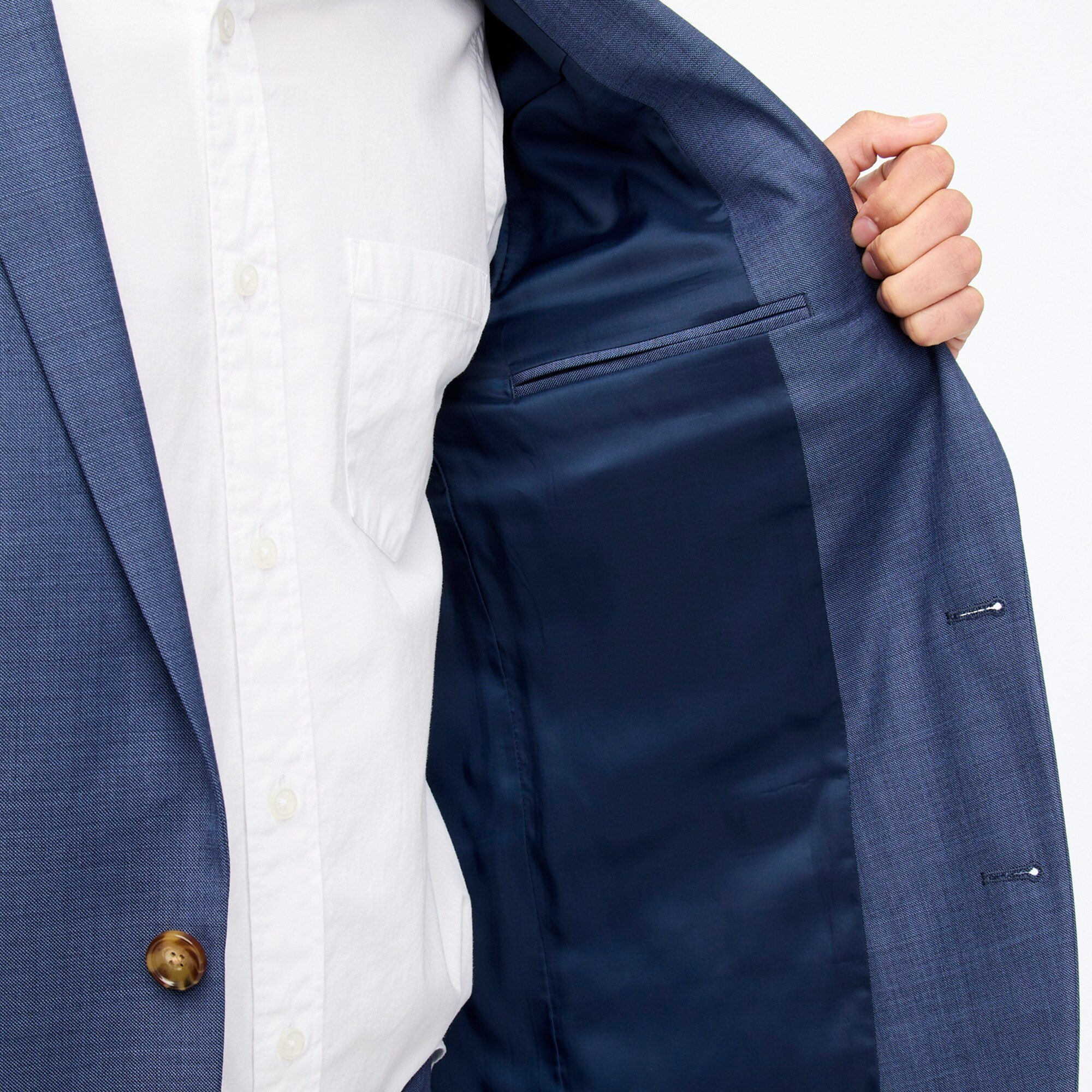 Slim-fit Thompson worsted wool suit jacket
