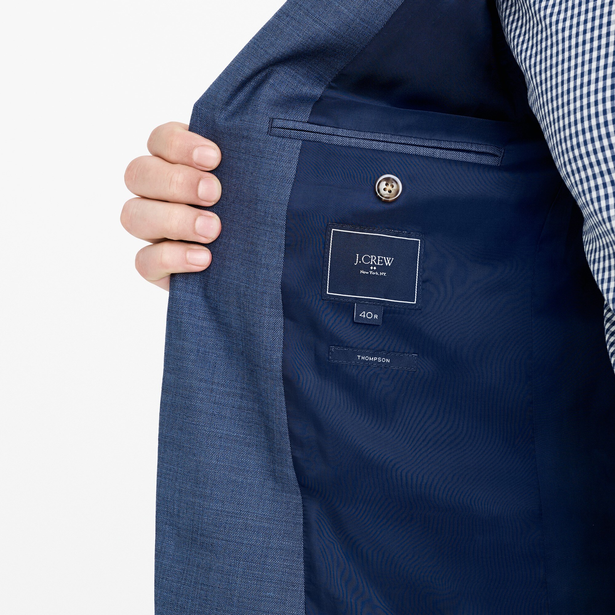 Slim-fit Thompson worsted wool suit jacket