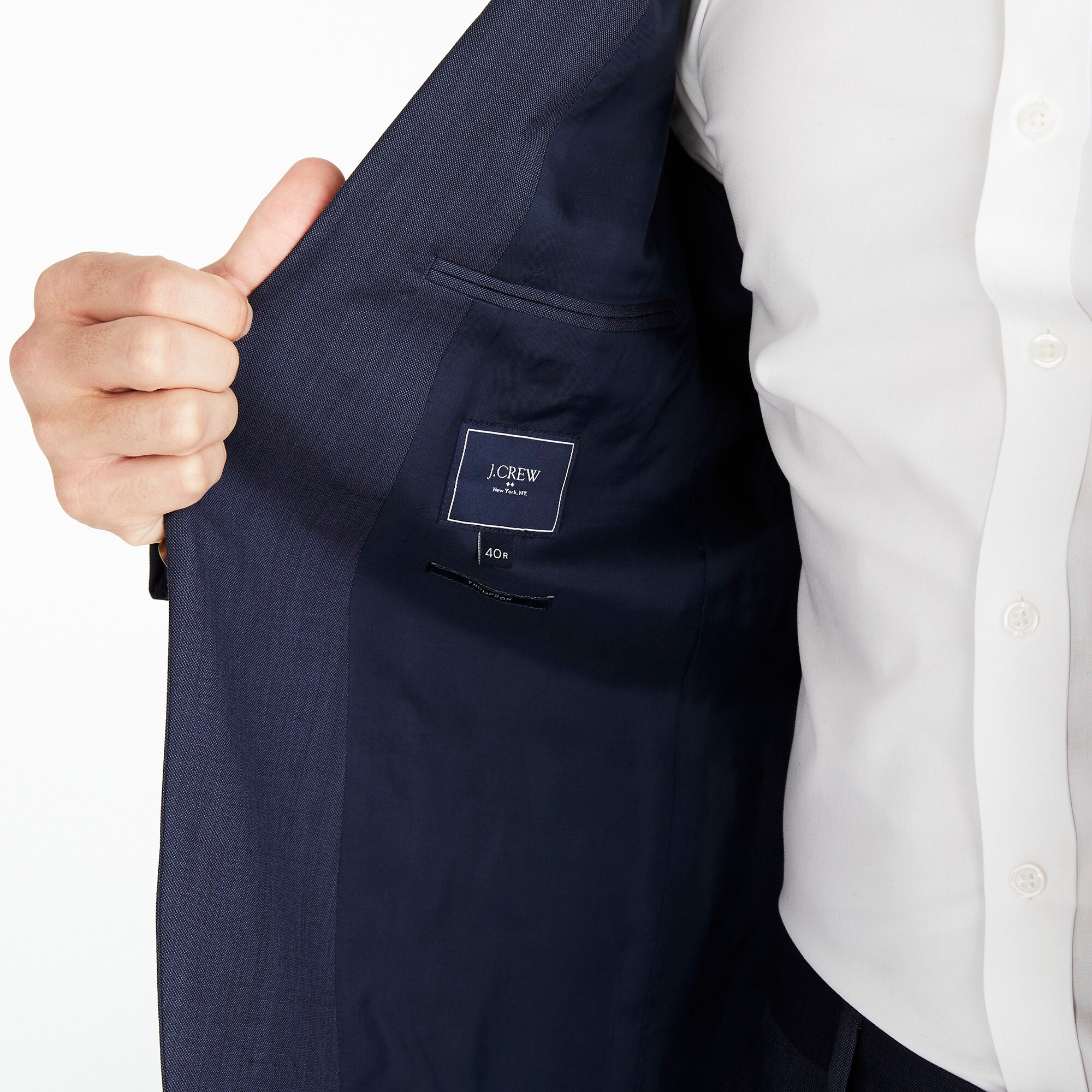 Slim-fit Thompson worsted wool suit jacket
