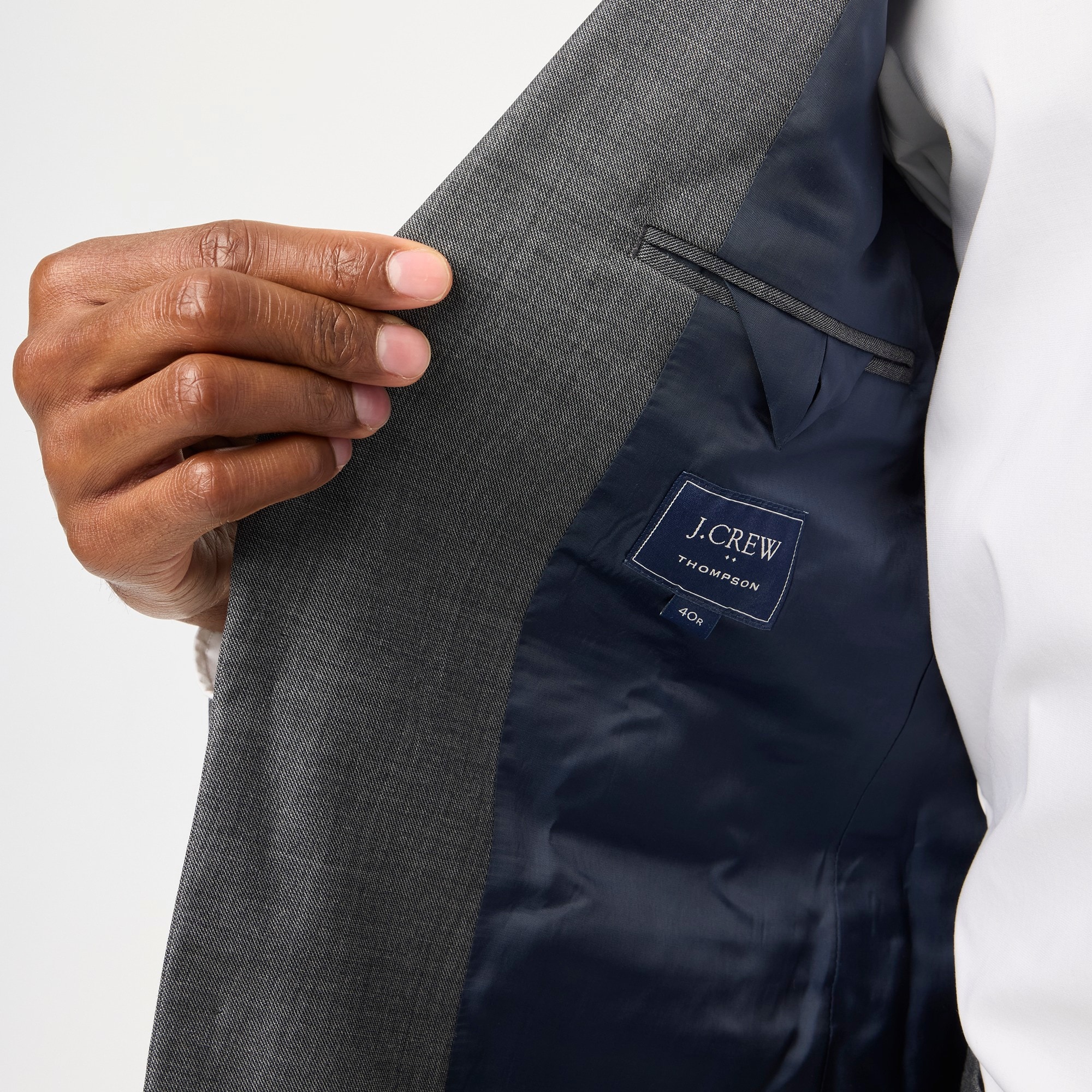 Slim-fit Thompson worsted wool suit jacket