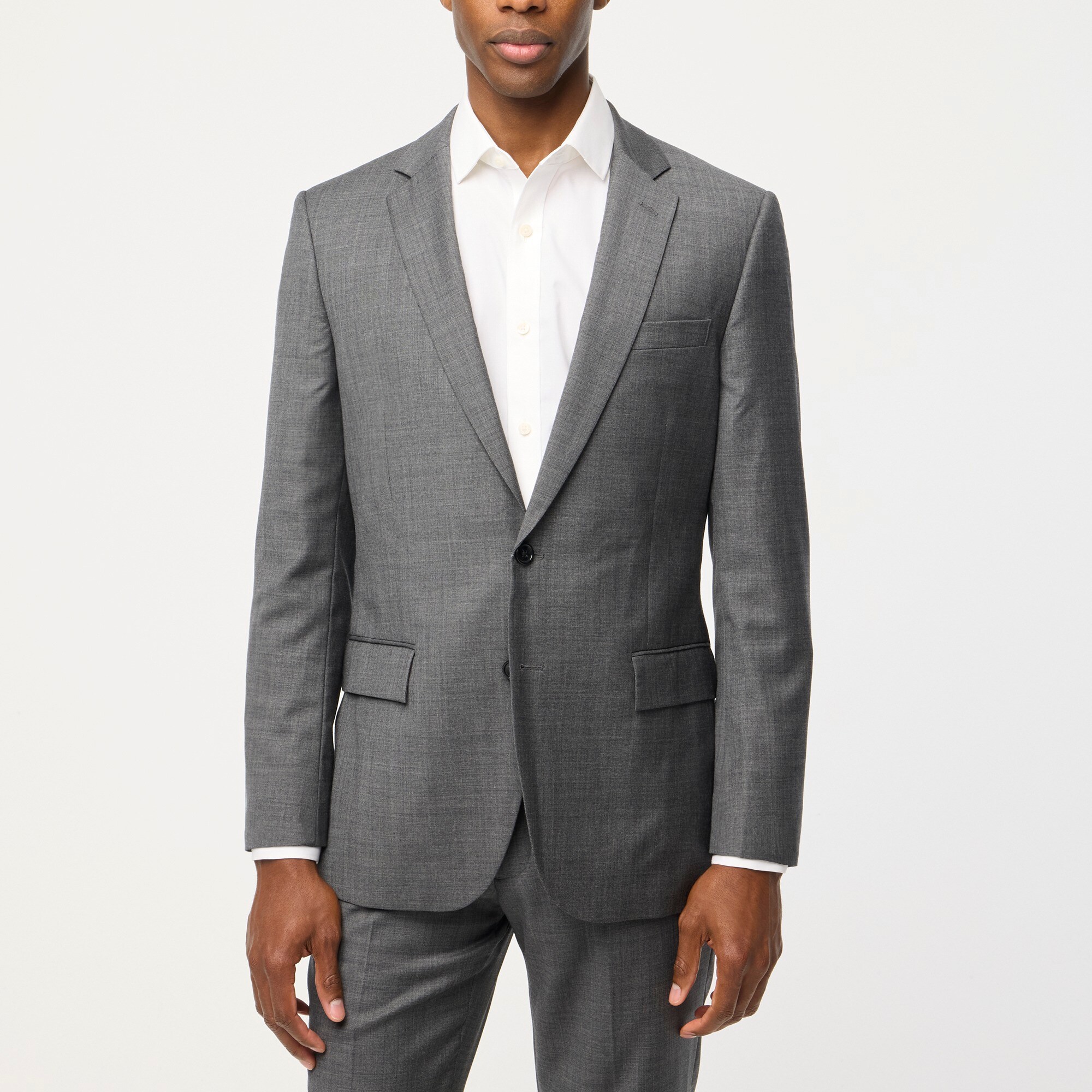 Slim-fit Thompson worsted wool suit jacket