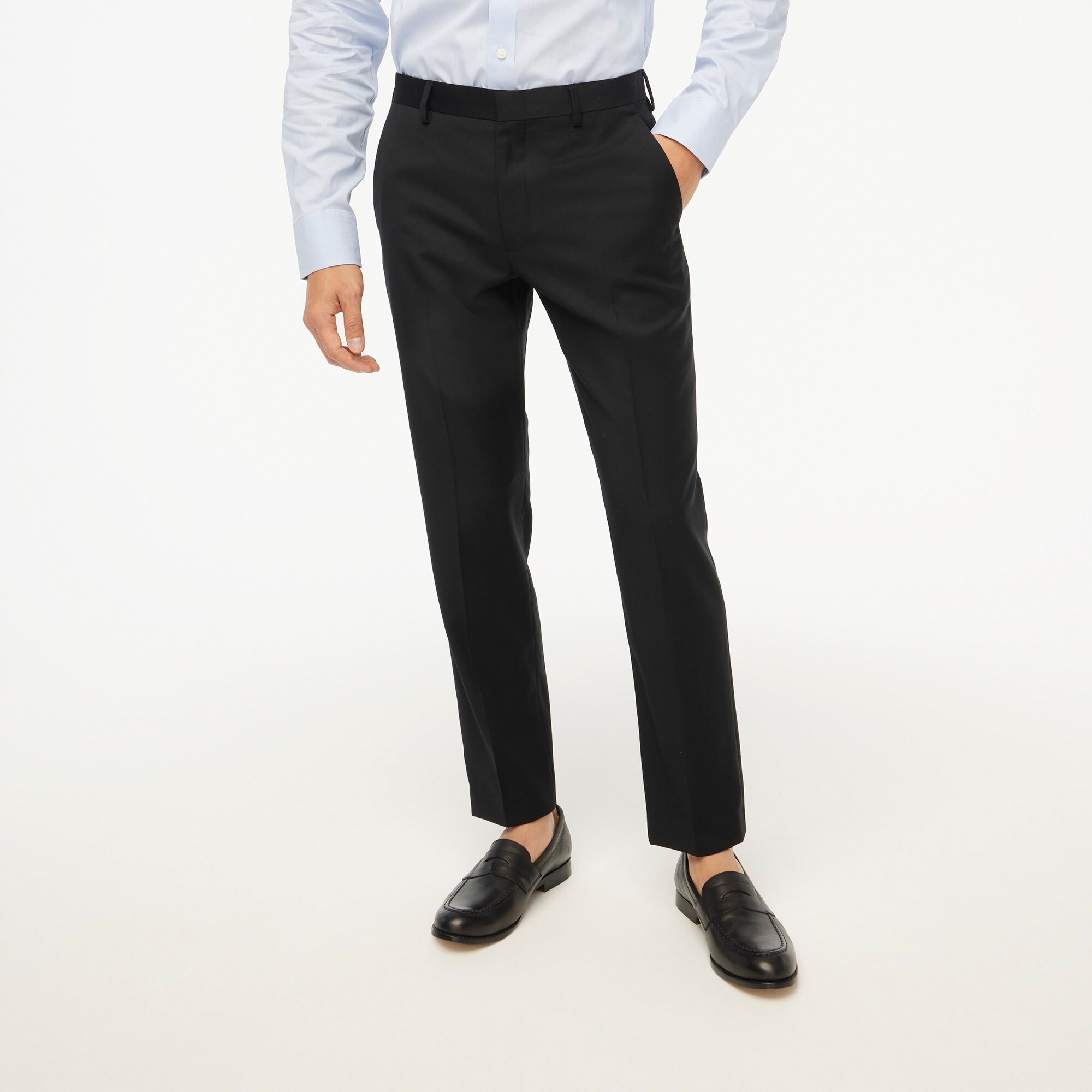 factory: slim thompson suit pant in worsted wool for men