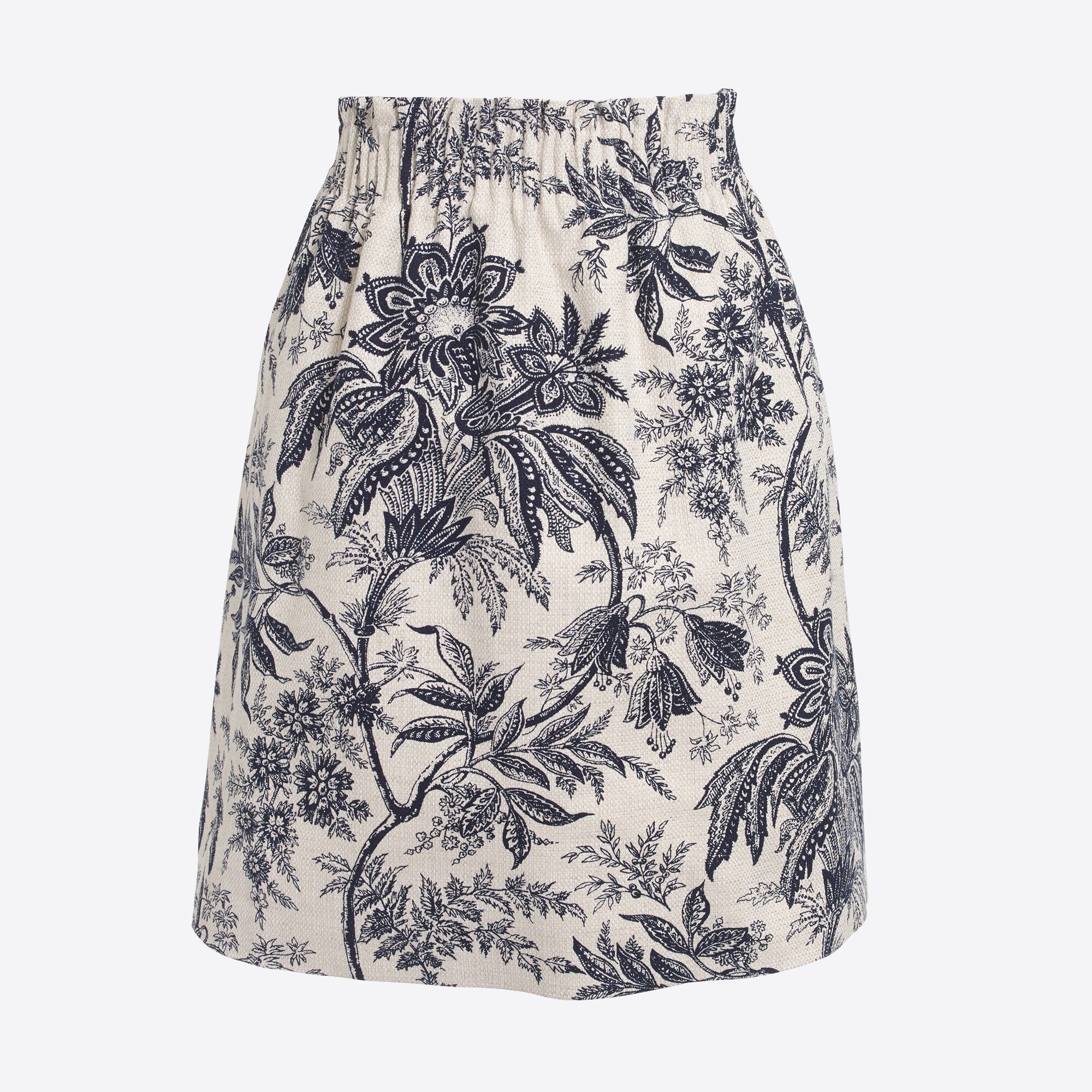 printed dobby mini skirt for women