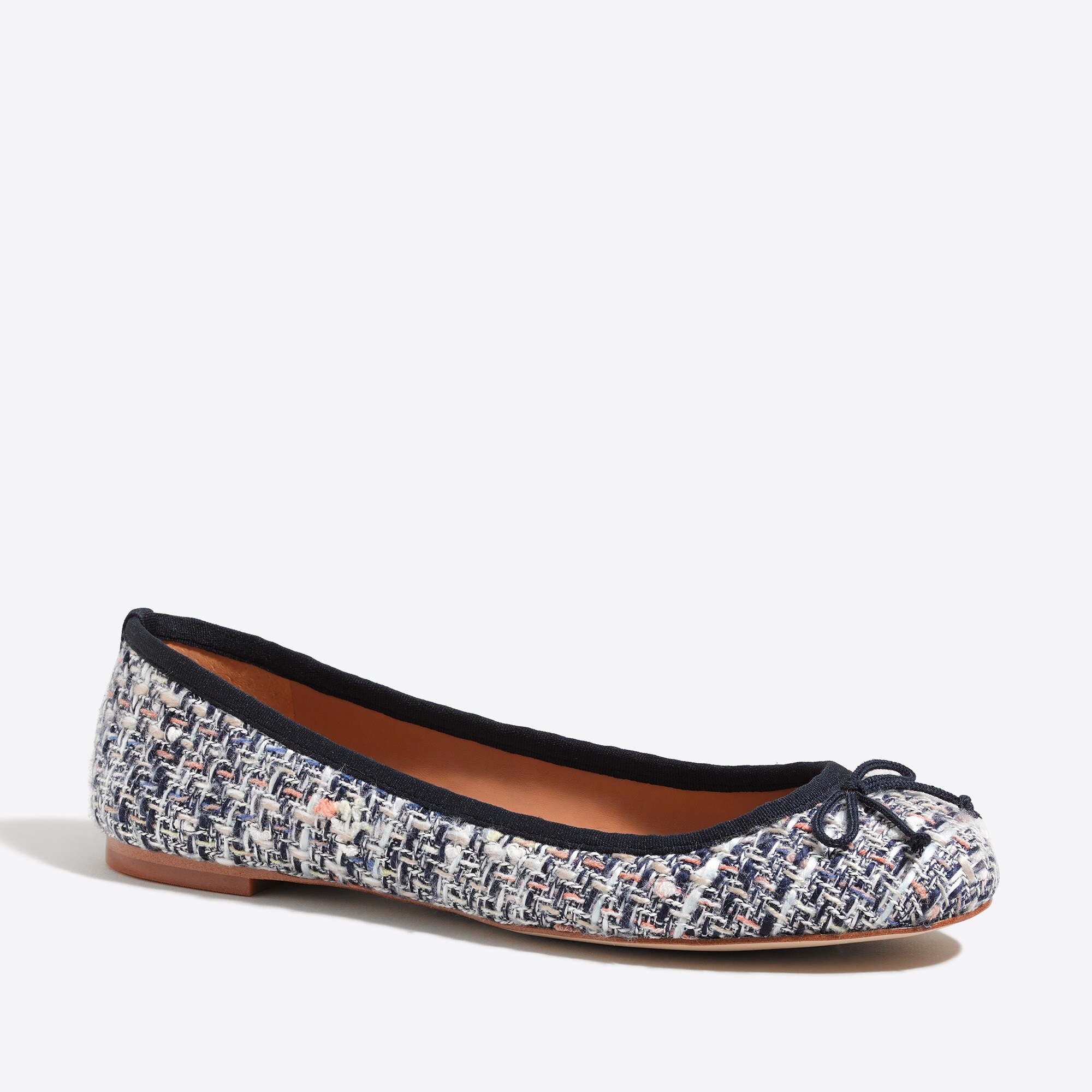 coco tweed ballet flats for women