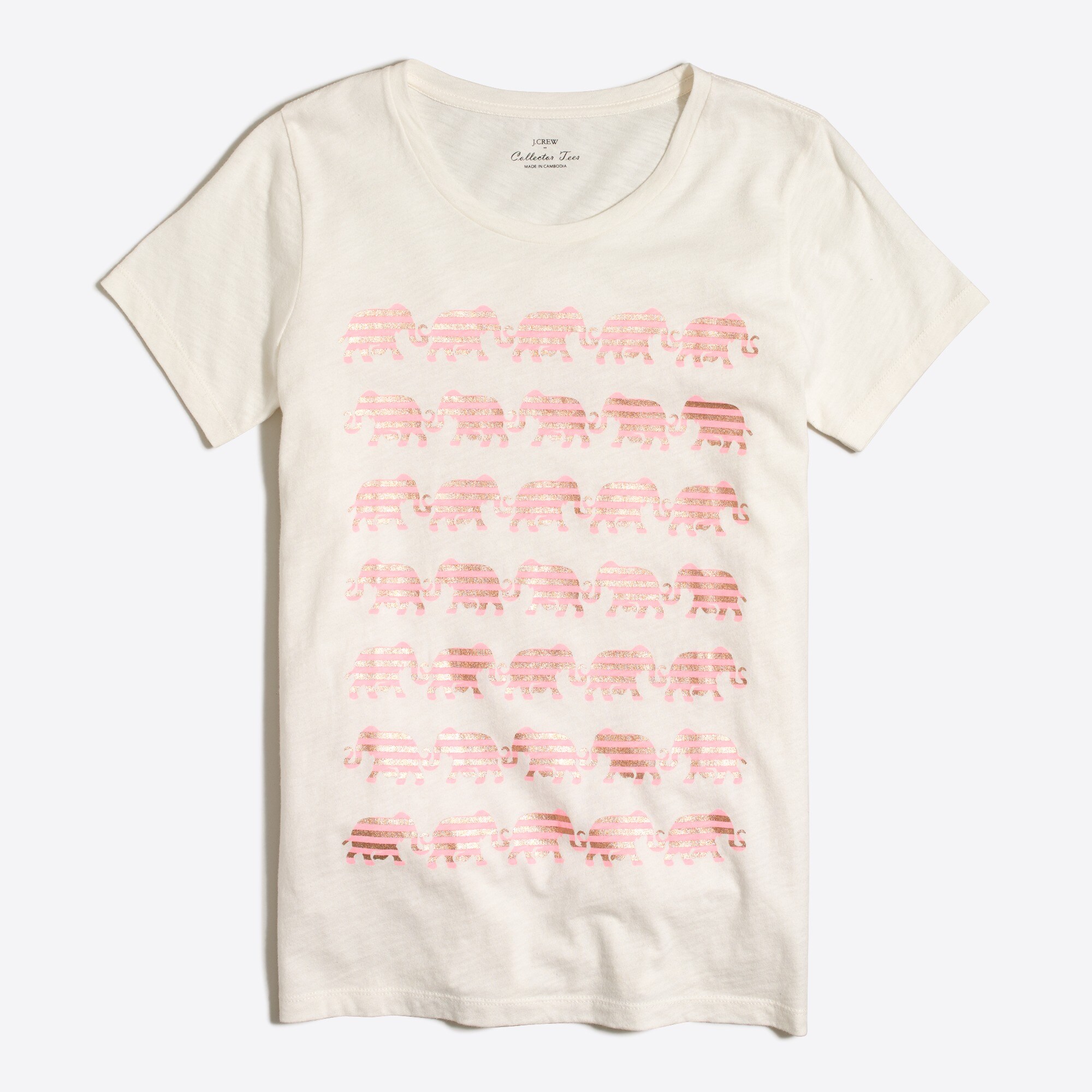 Striped elephant collector tee