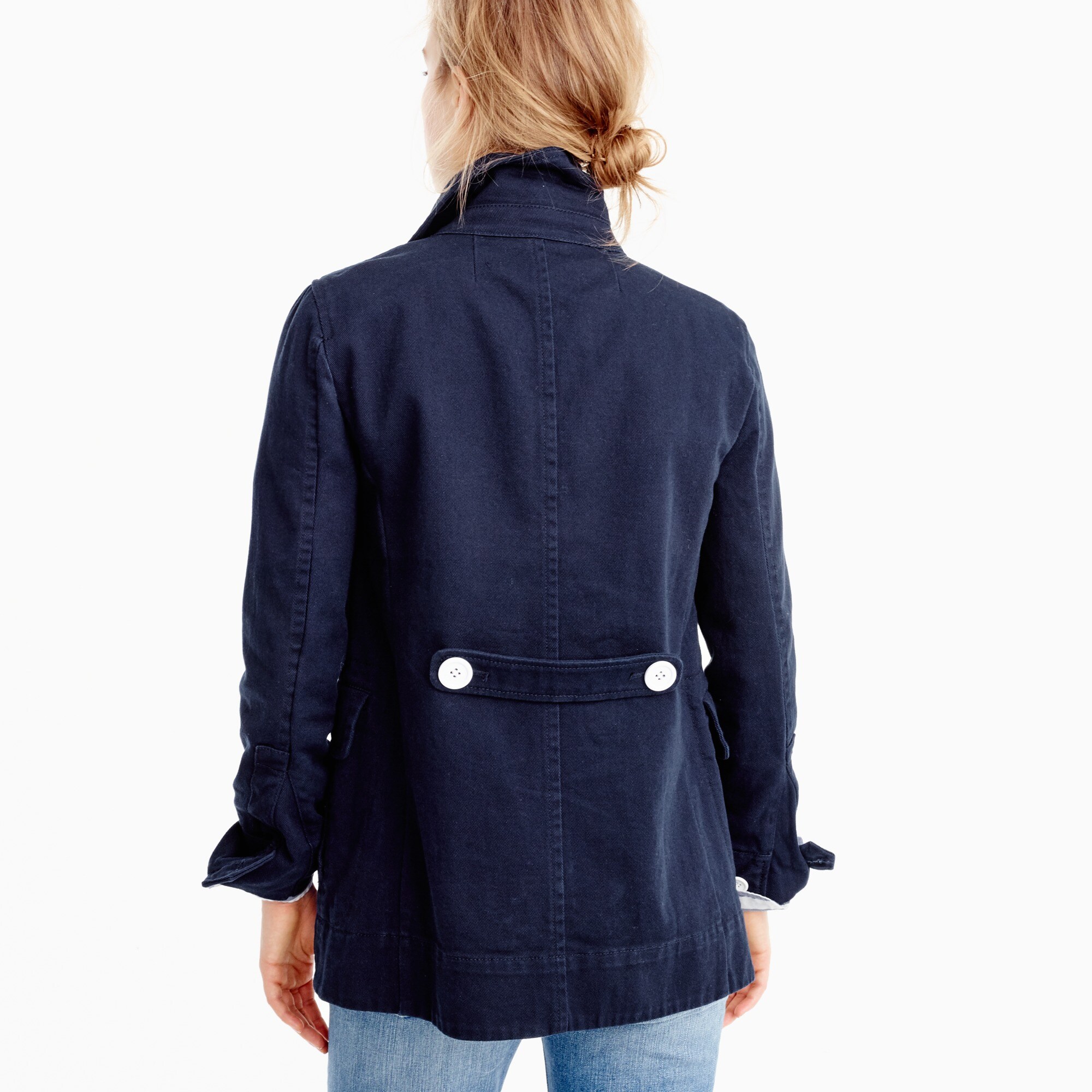 Peacoat in heavyweight cotton twill Women coats & jackets J.Crew
