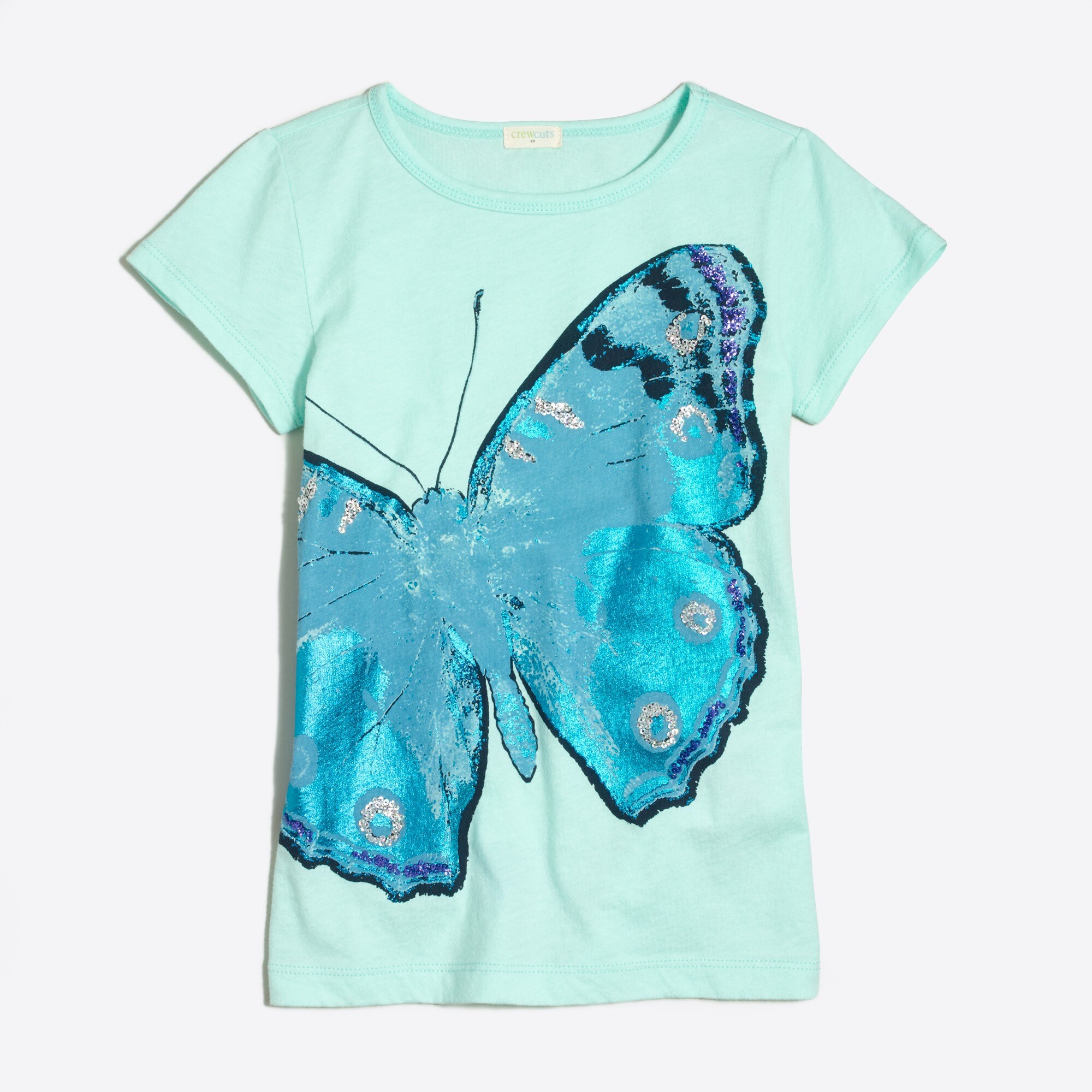 Girls' butterflies graphic tee