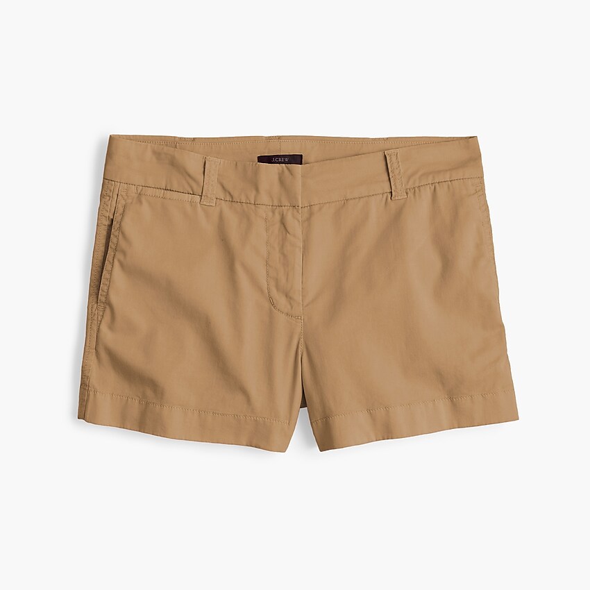 j.crew: 3" stretch chino short for women, right side, view zoomed