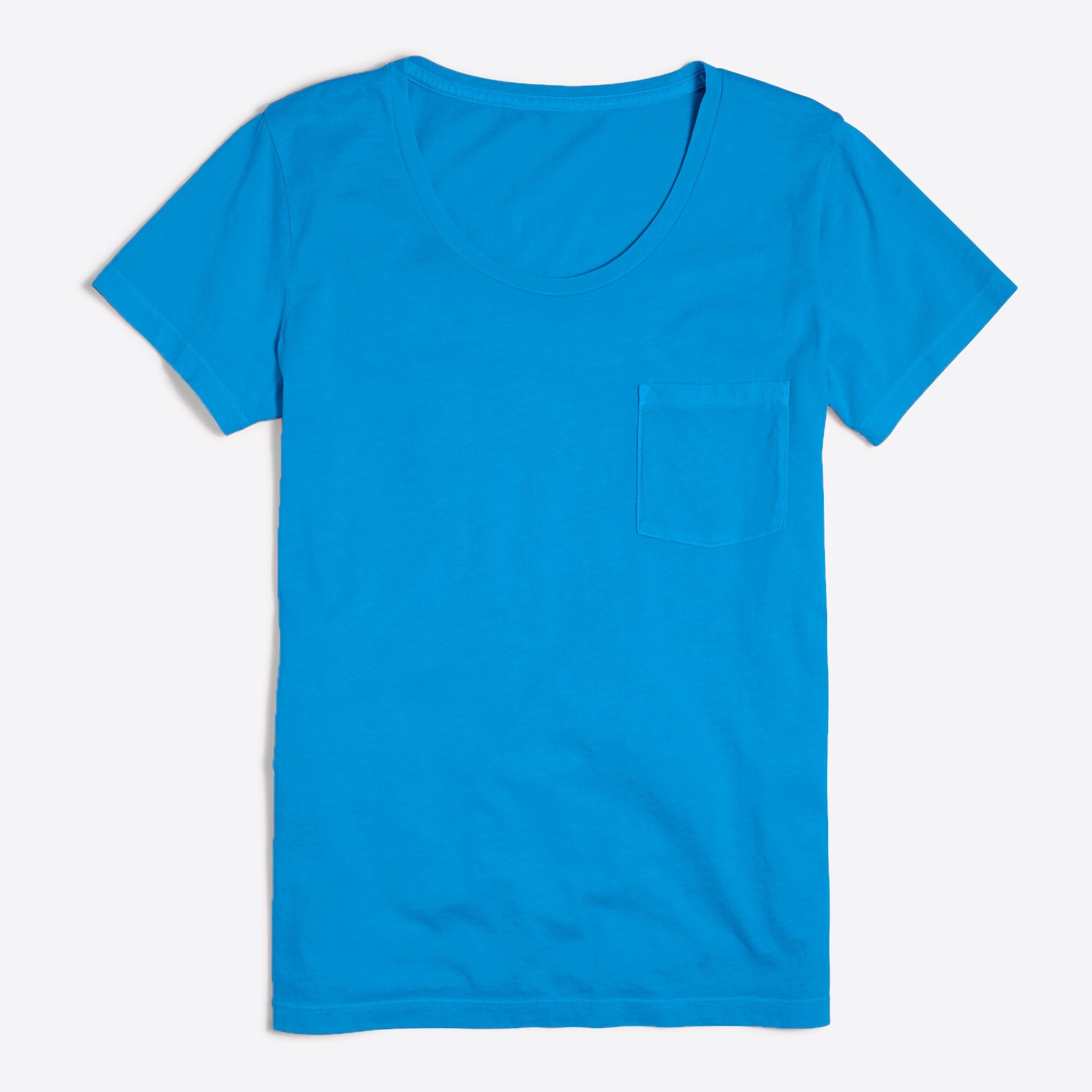 sunwashed garment-dyed pocket tee for women
