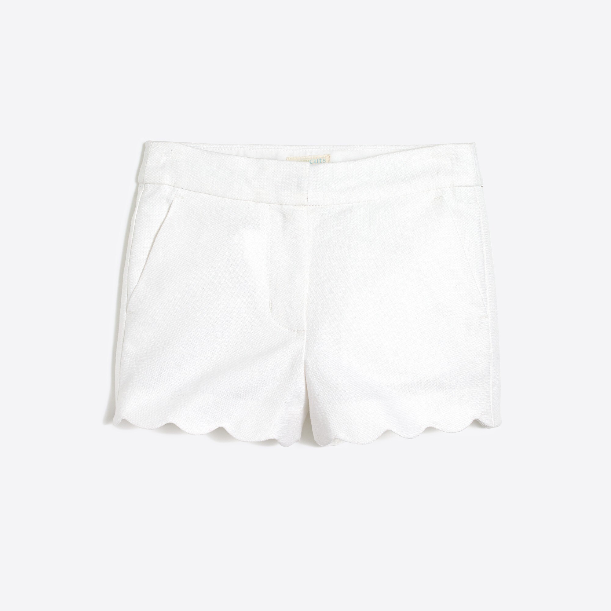 Girls' scallop-hem short