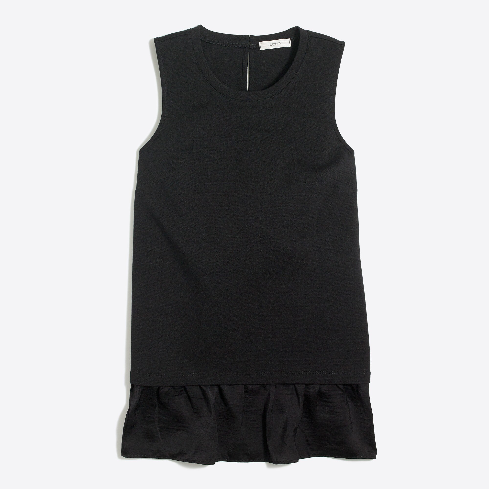 Ruffle-hem tank top