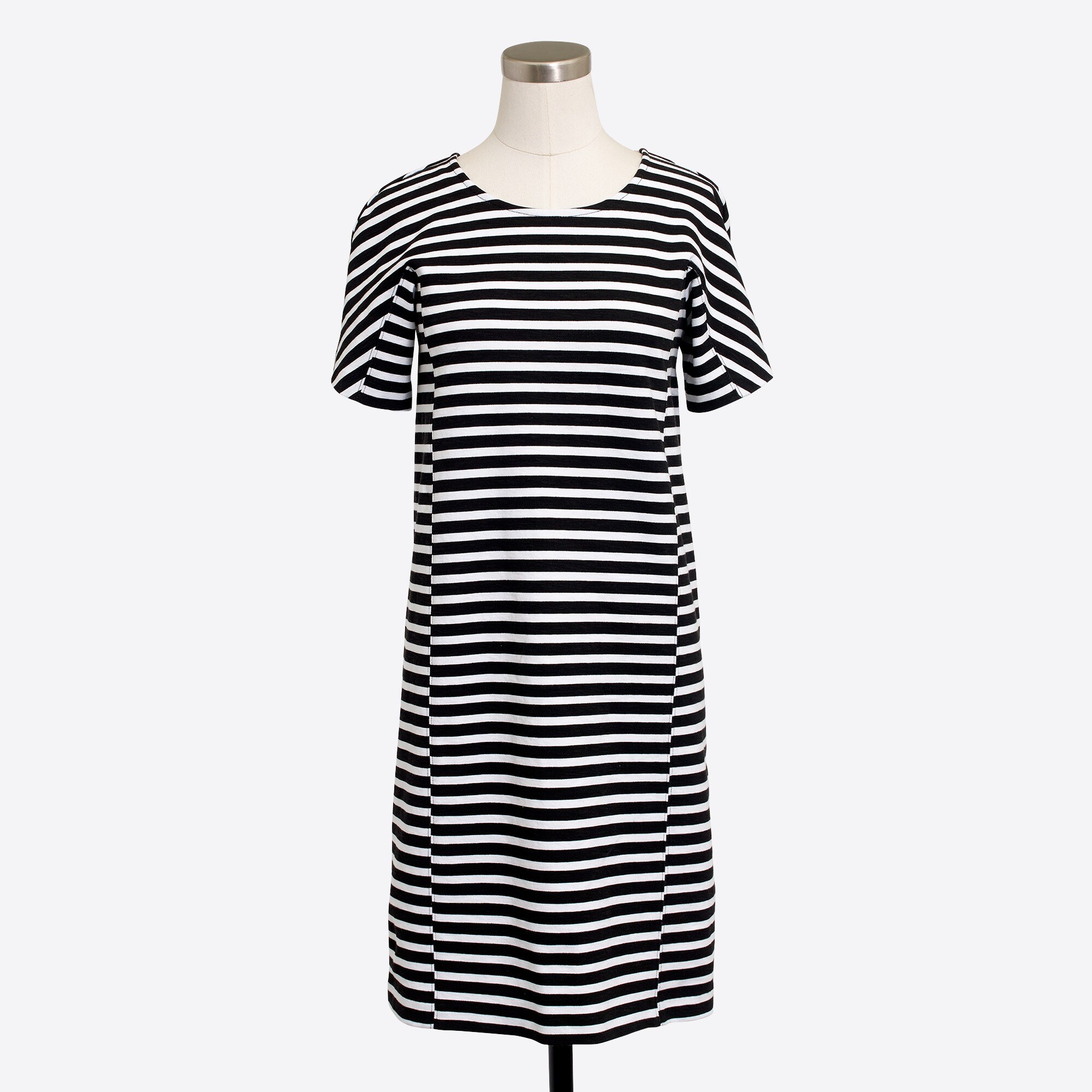 striped t-shirt dress for women