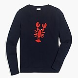 Embroidered lobster Teddie sweater