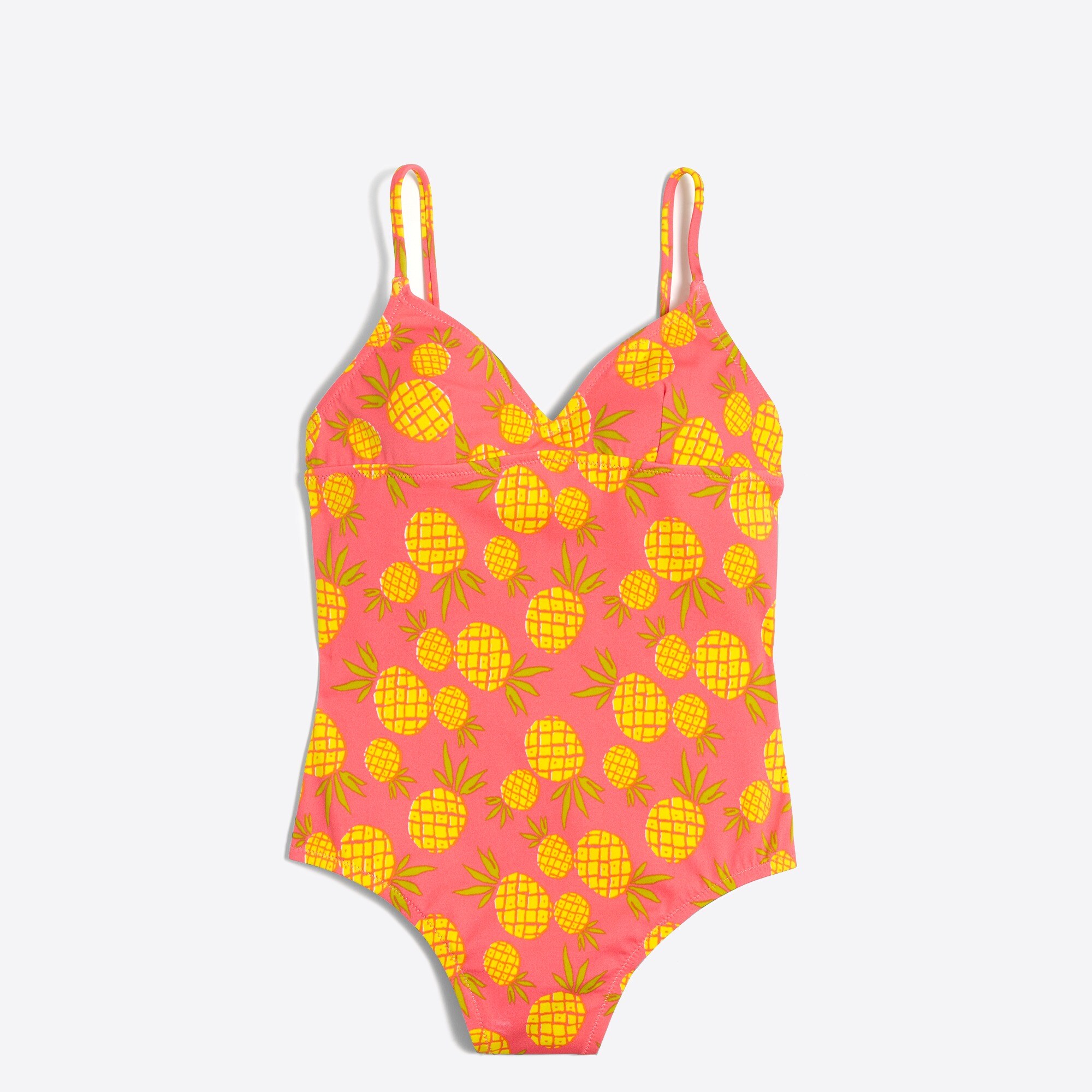 pineapple one-piece tank swimsuit for women