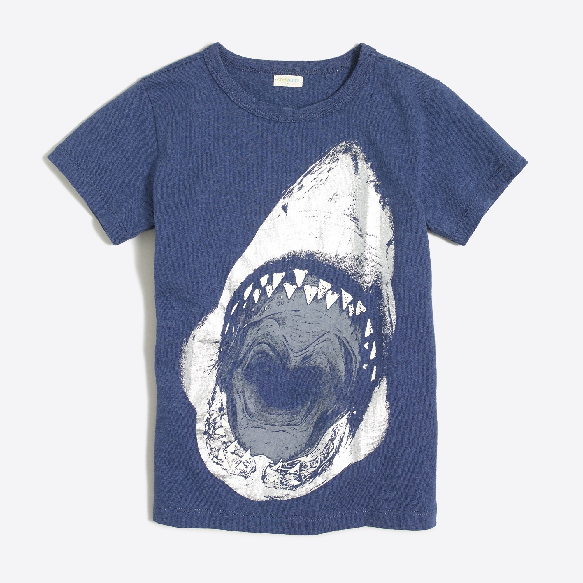 boys' glow-in-the-dark shark graphic tee for boys