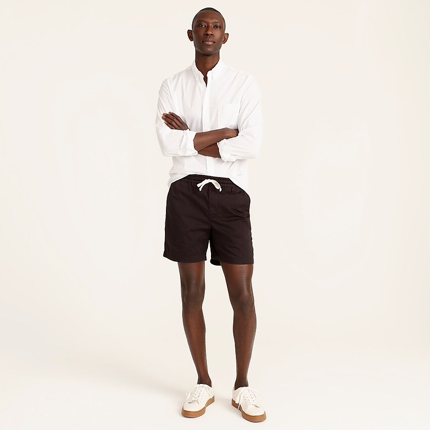 j.crew: 6" dock short in stretch chino for men, right side, view zoomed