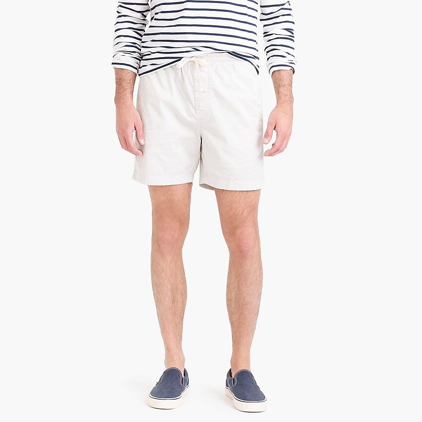 j.crew: 6" dock short in stretch chino for men, right side, view zoomed