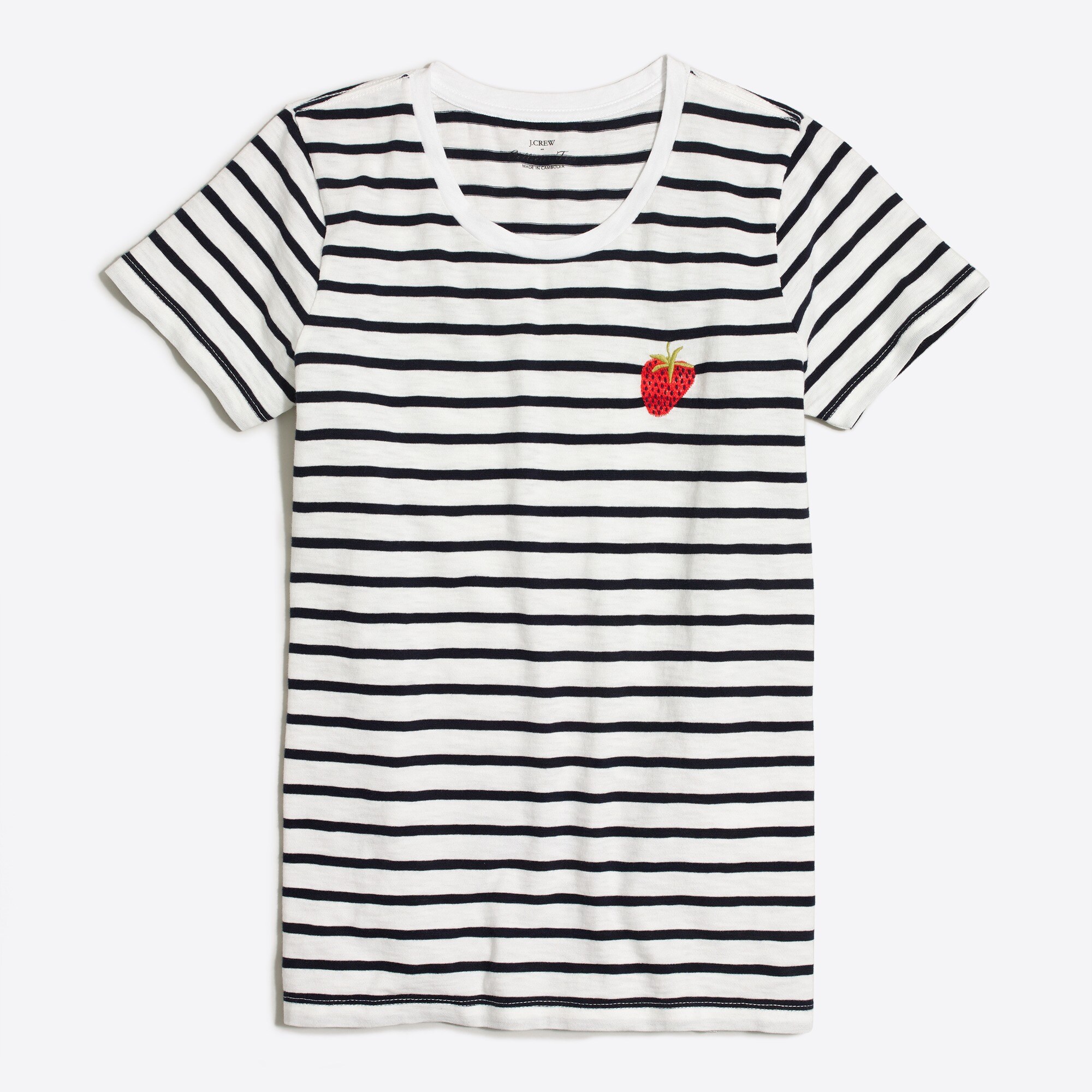 Strawberry striped collector tee