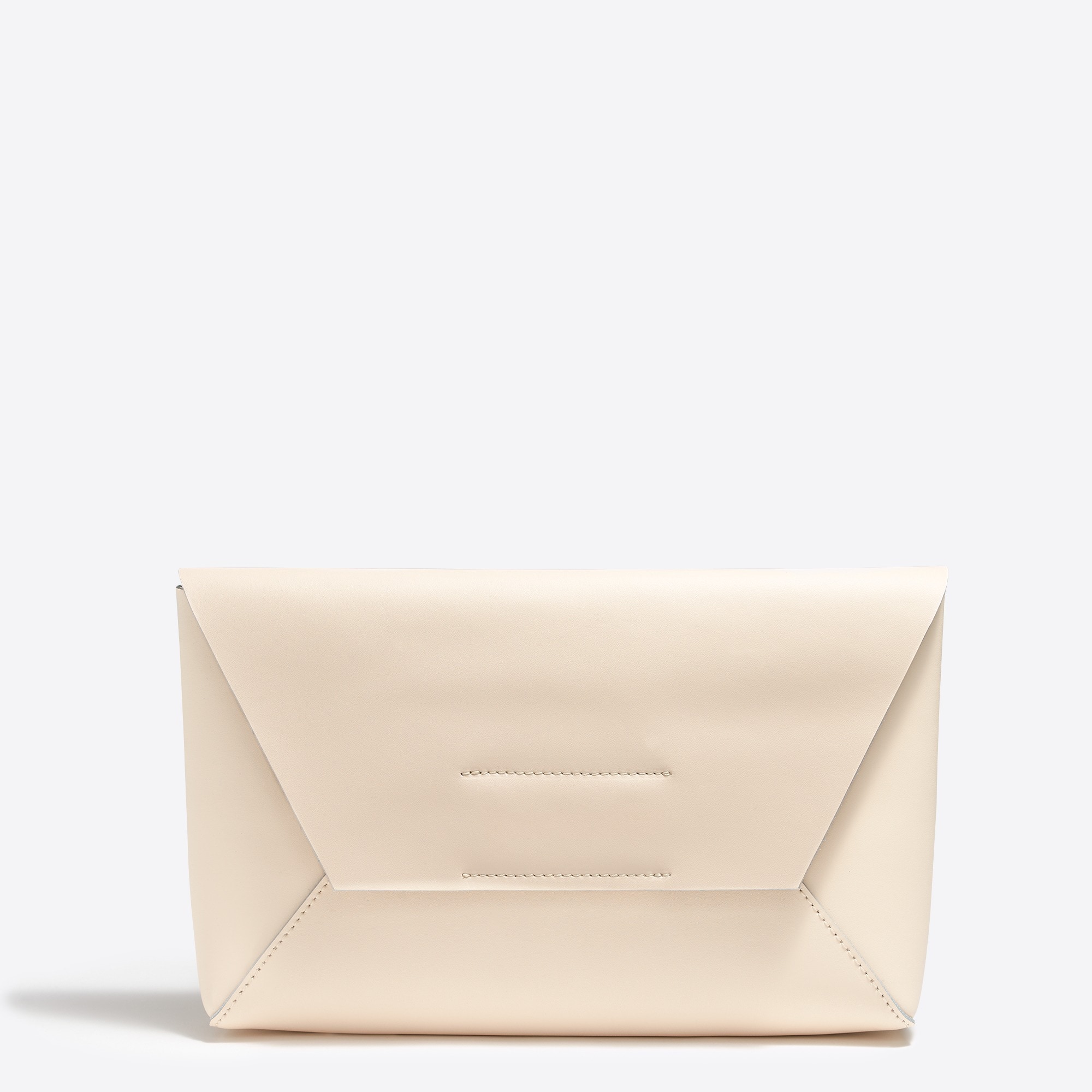 Leather envelope clutch