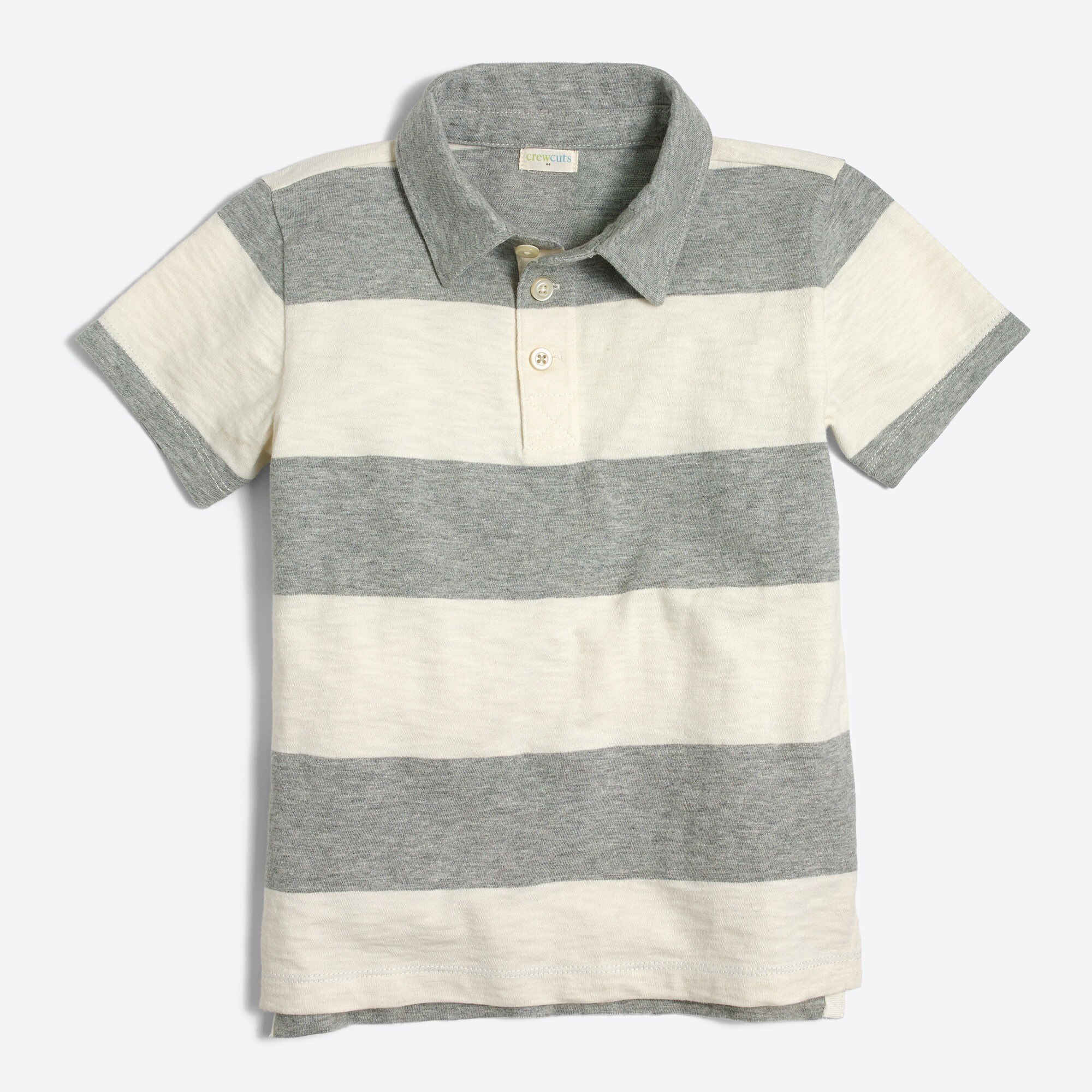 Boys' rugby-stripe polo shirt