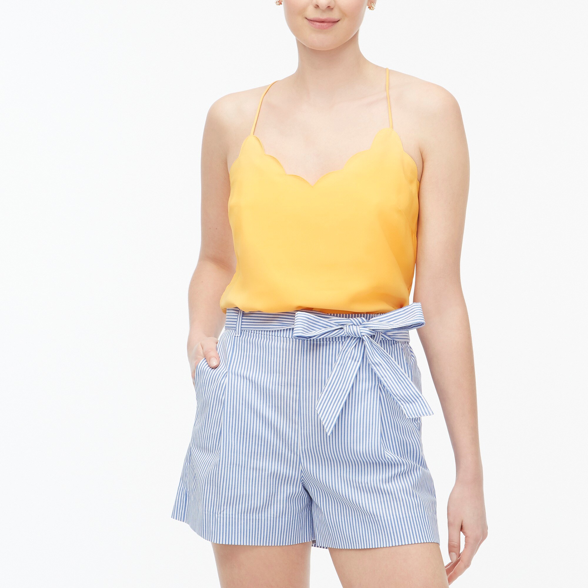 J Crew Factory Scalloped Cami Top For Women