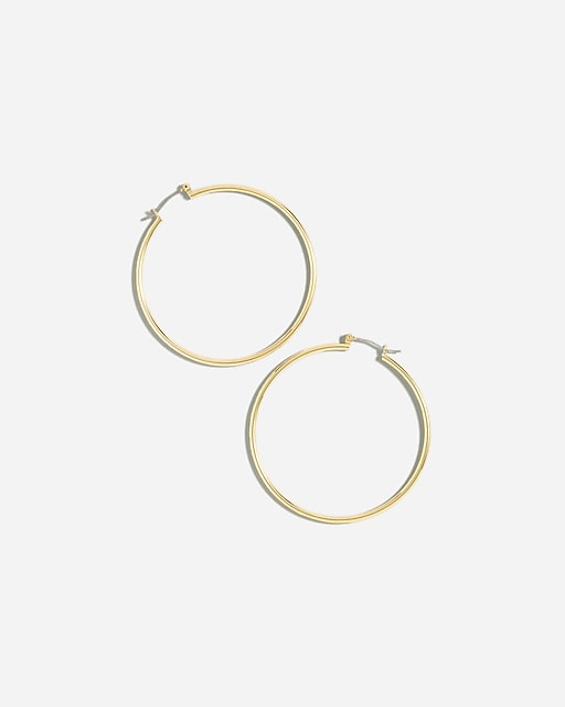 womens Antique-gold hoop earrings