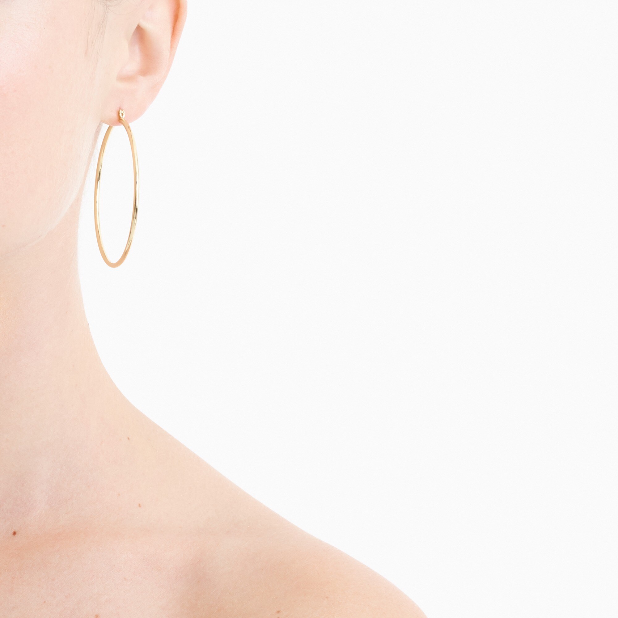 Antique gold hoop earrings
