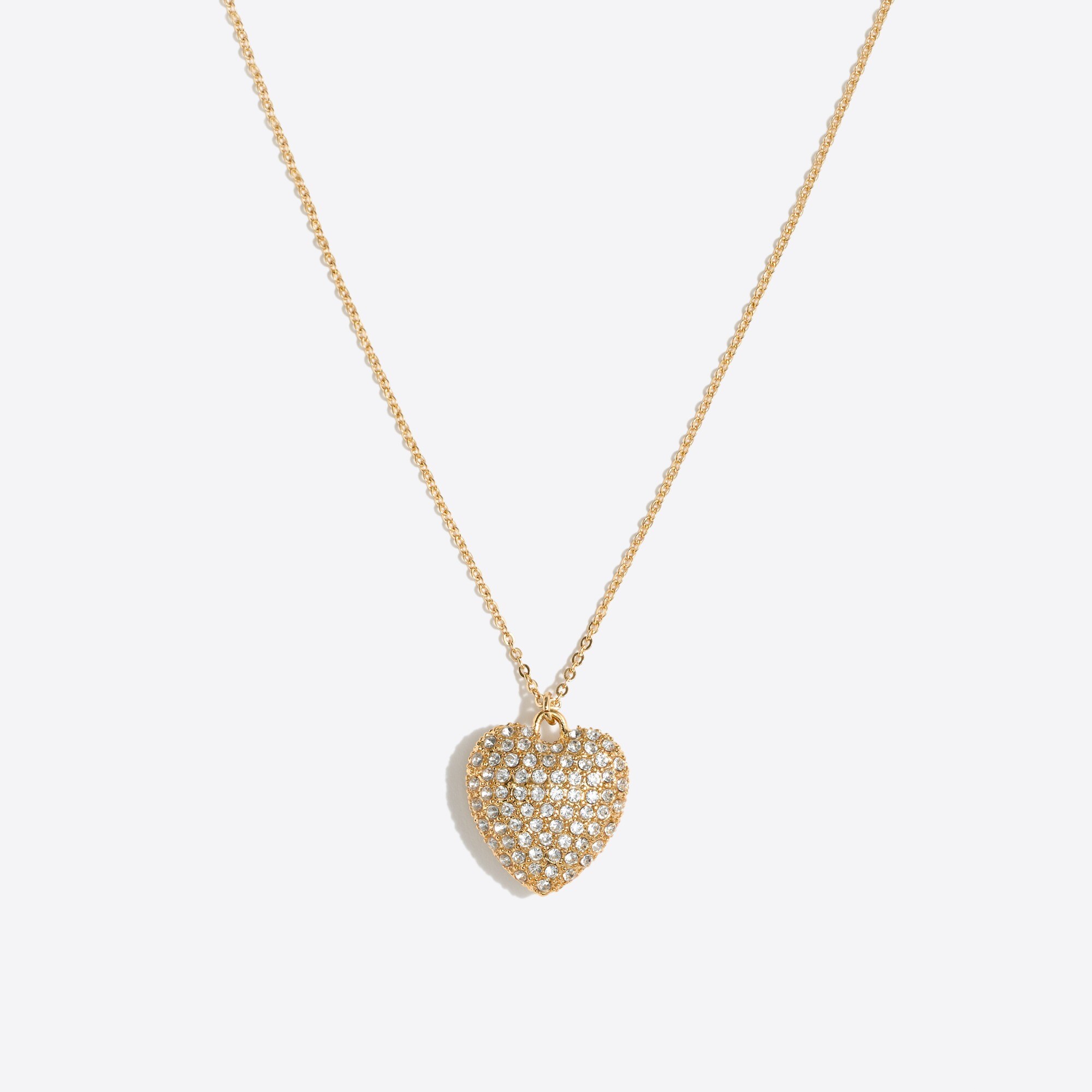Girls' crystal heart necklace