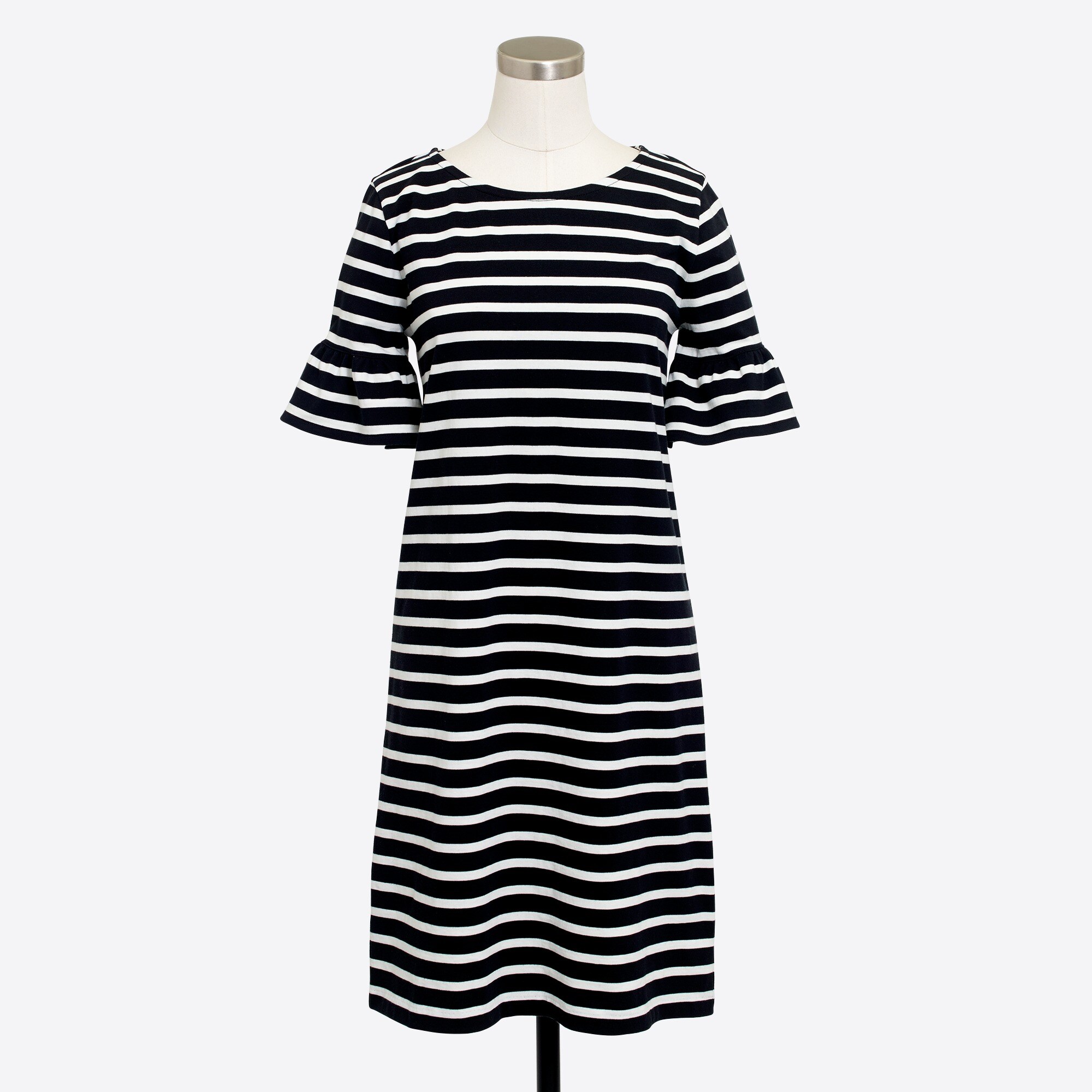 Ruffle-sleeve dress