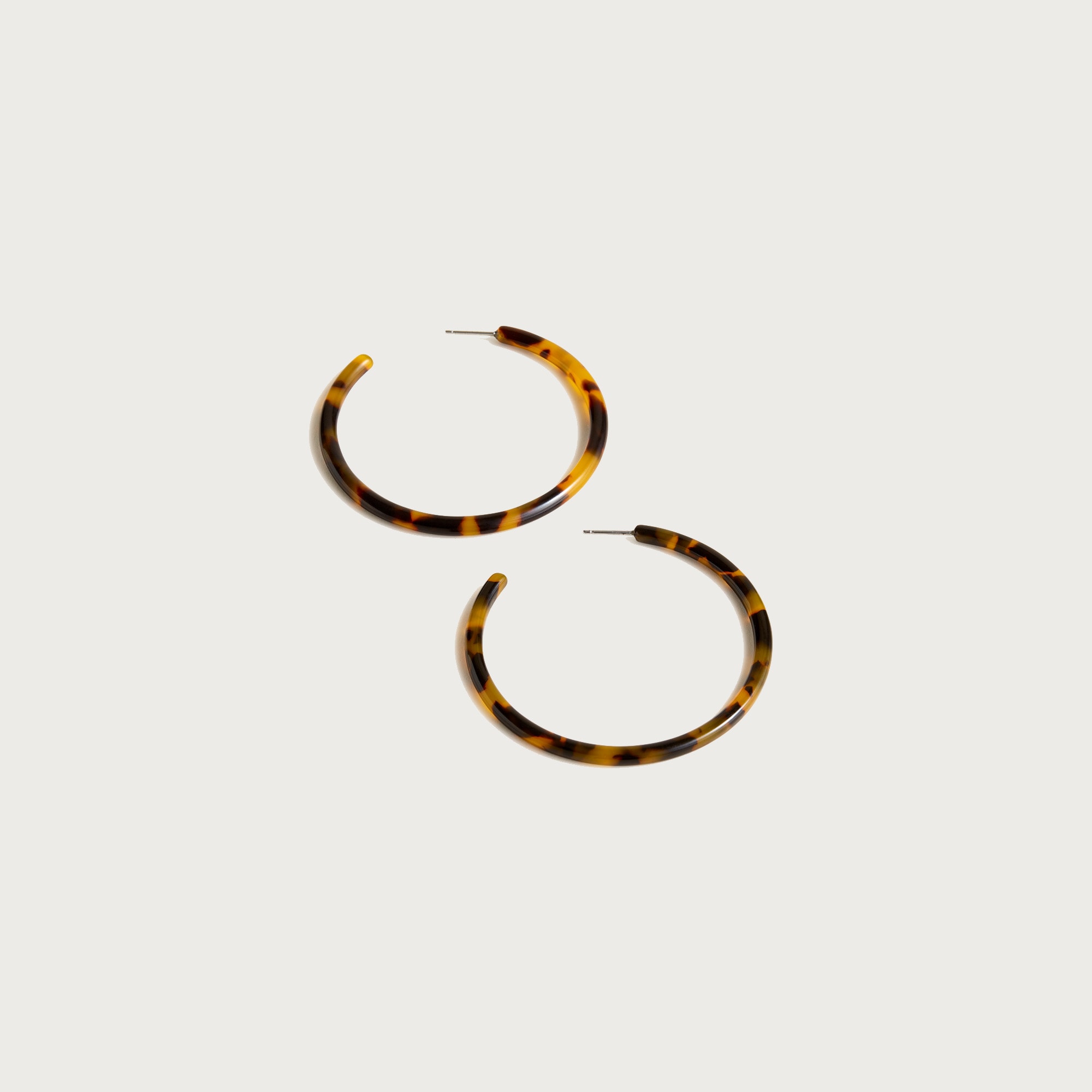  Tortoise hoop earrings