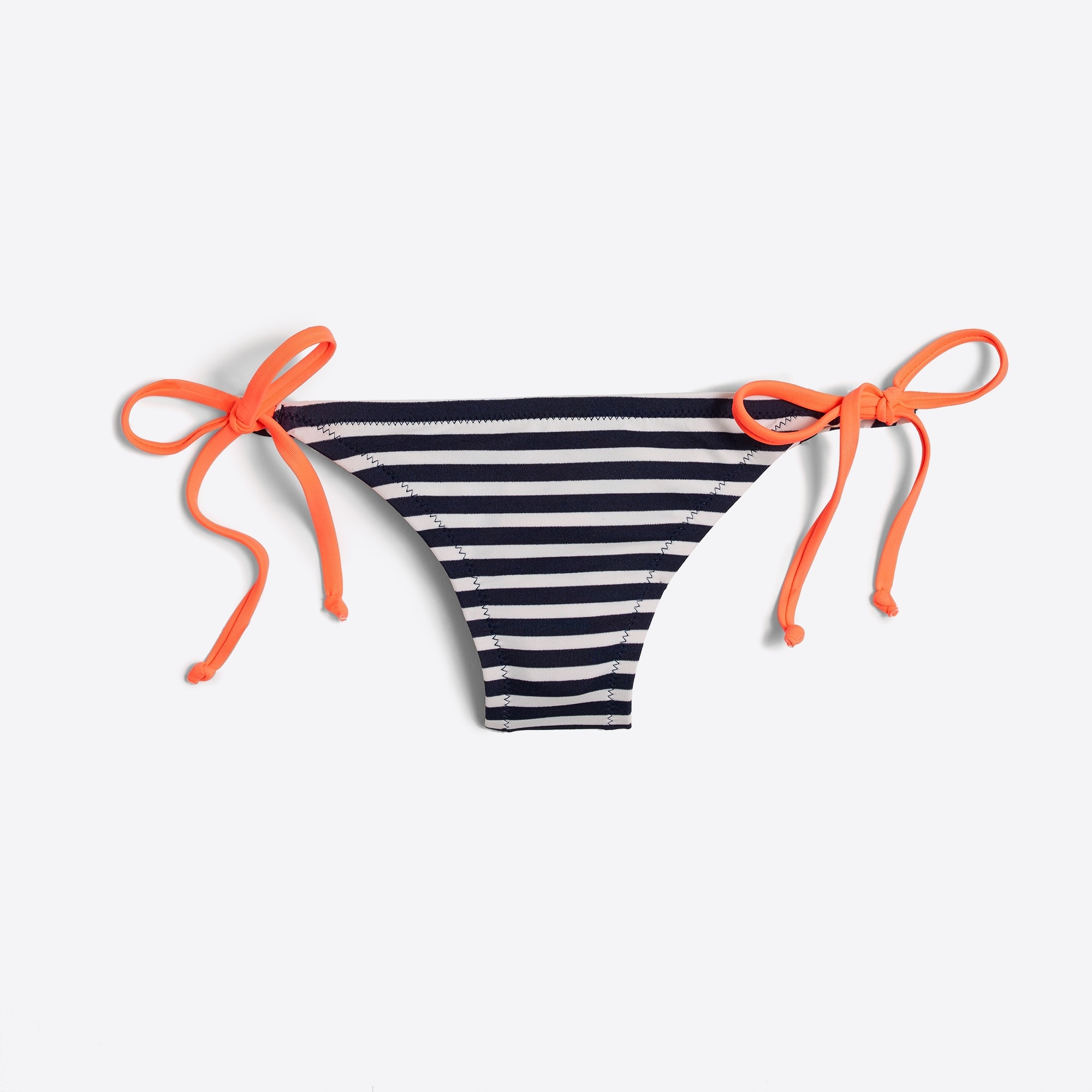 Striped neon string bikini bottom
