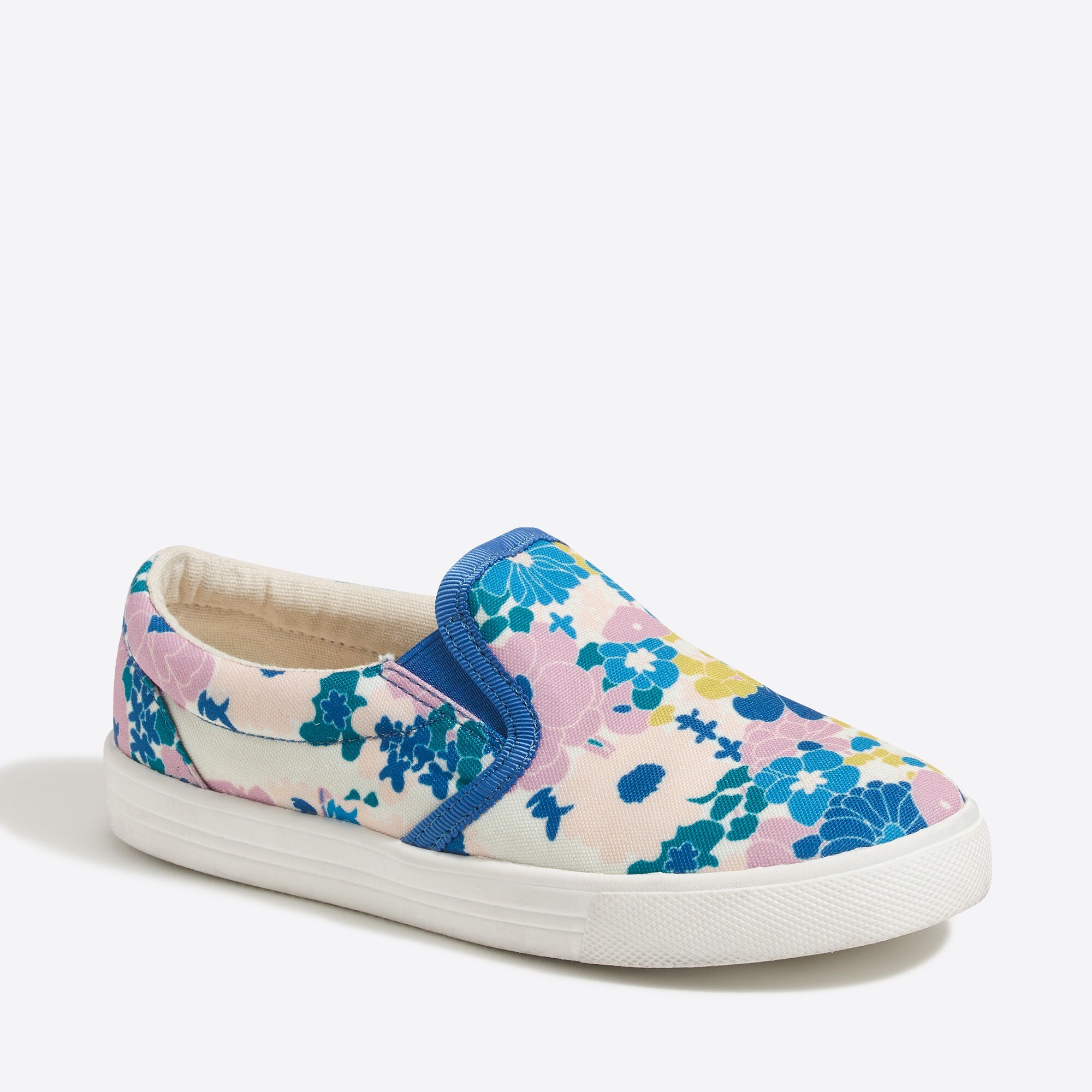 Girls' canvas slip-on sneakers