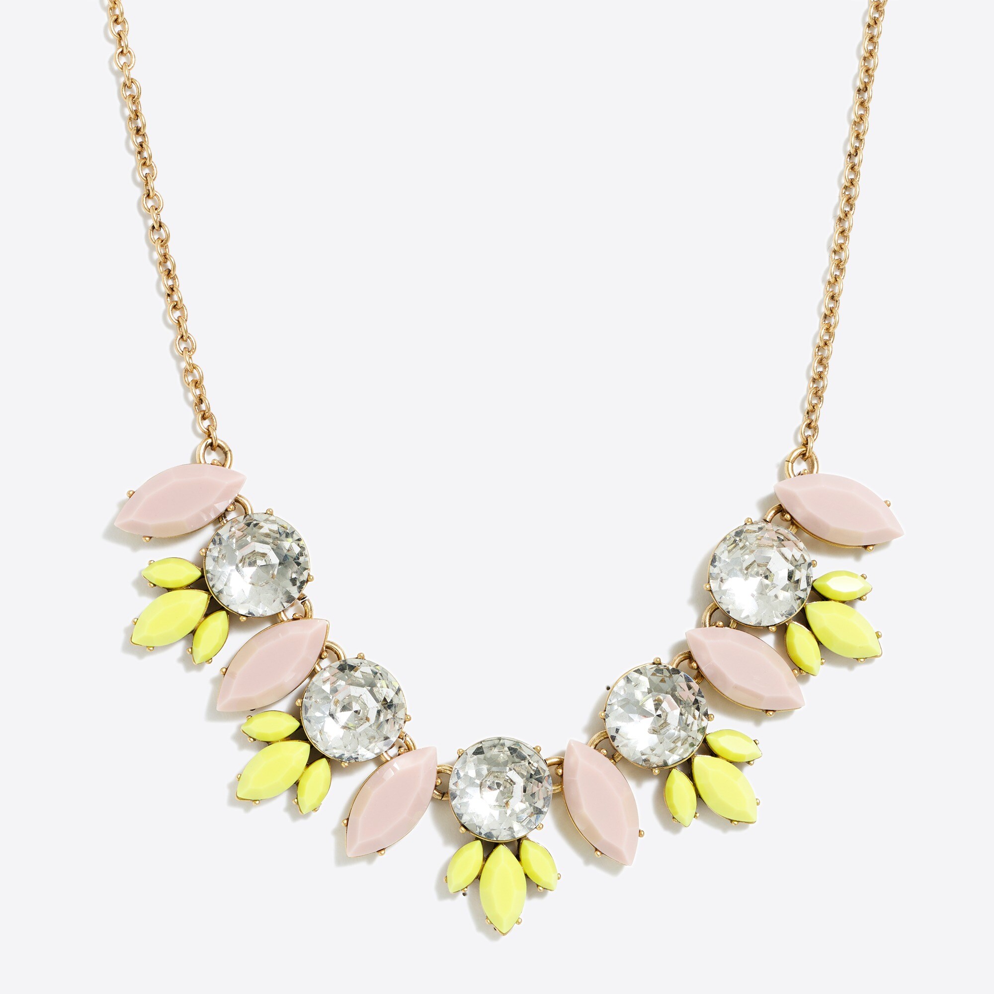 Crystal feather necklace