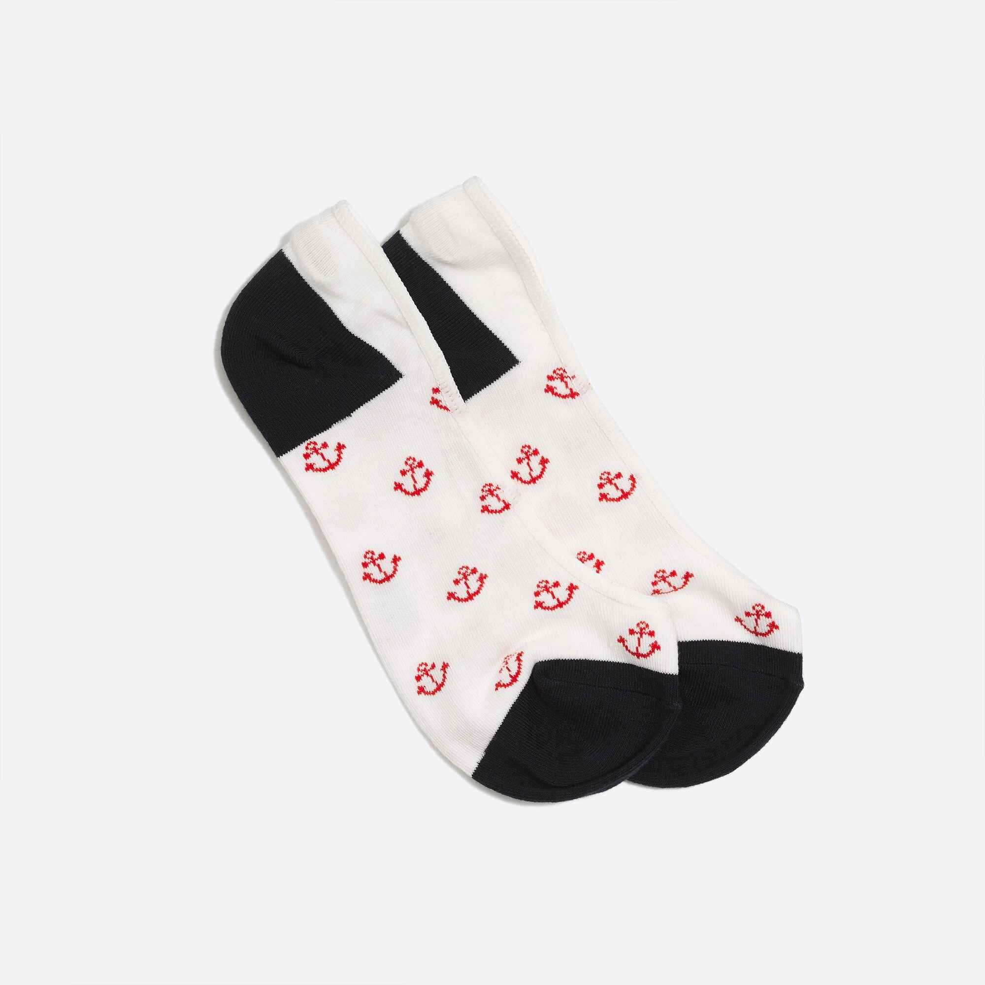 Anchor no-show socks