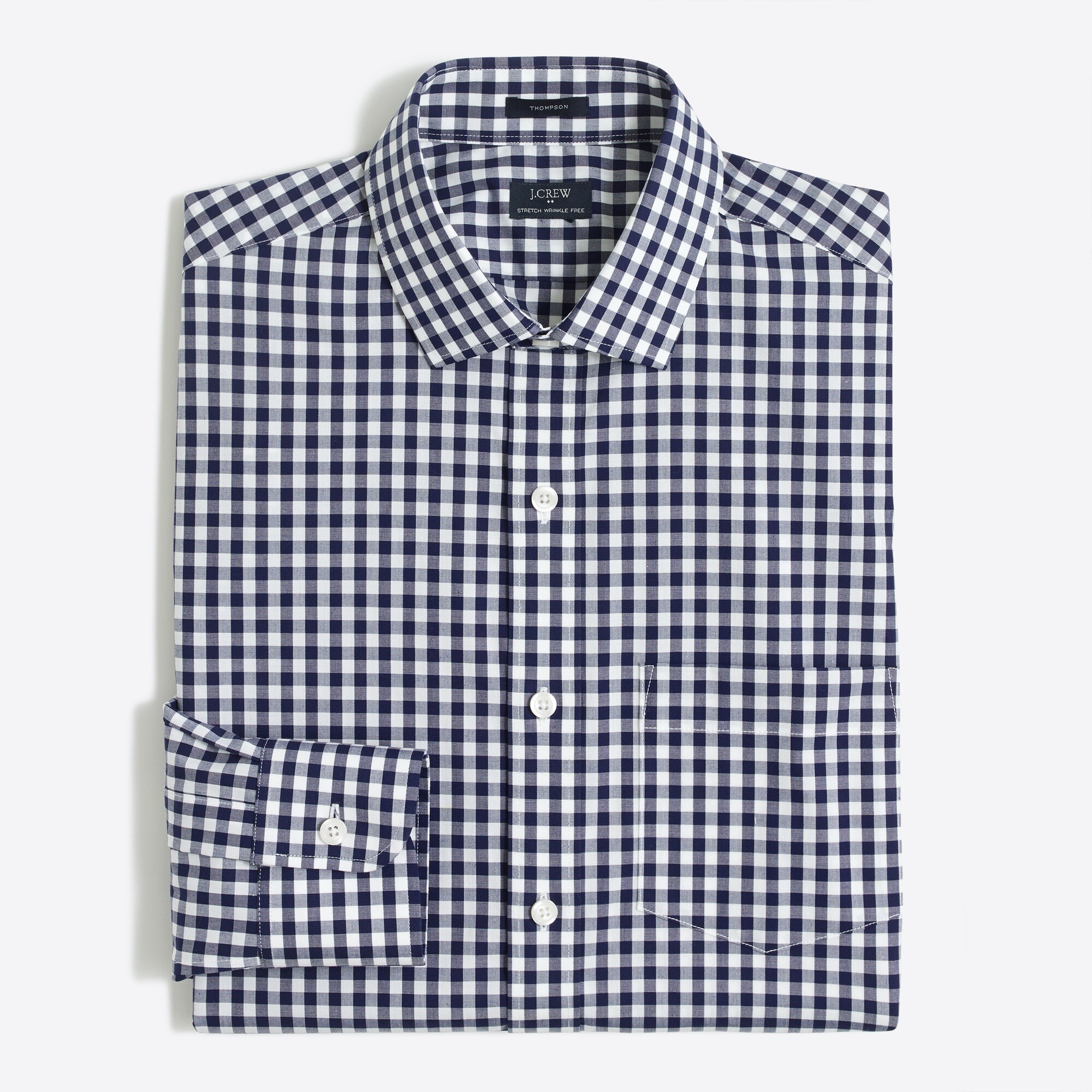 Gingham flex wrinkle-free Voyager dress shirt