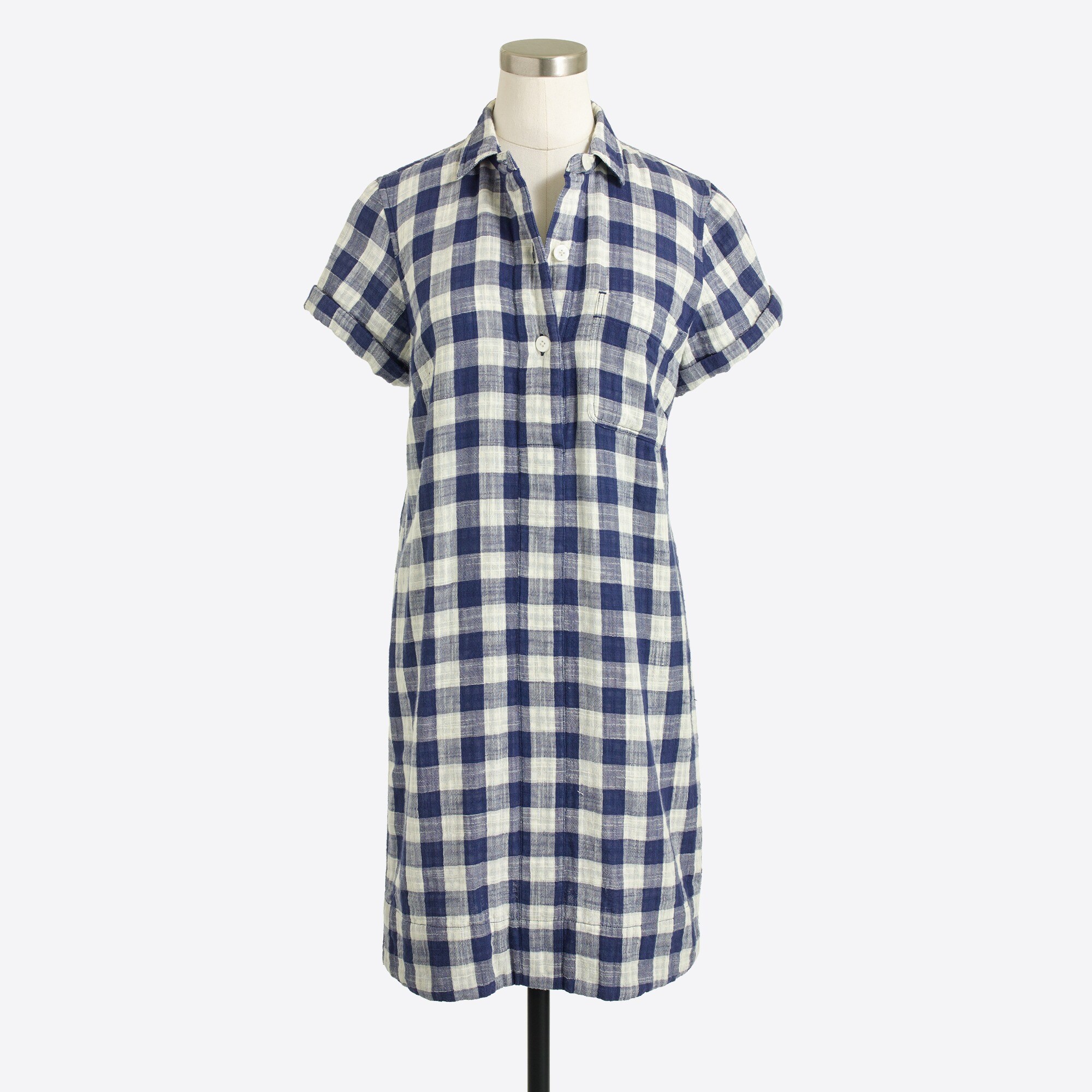 Short-sleeve shirtdress