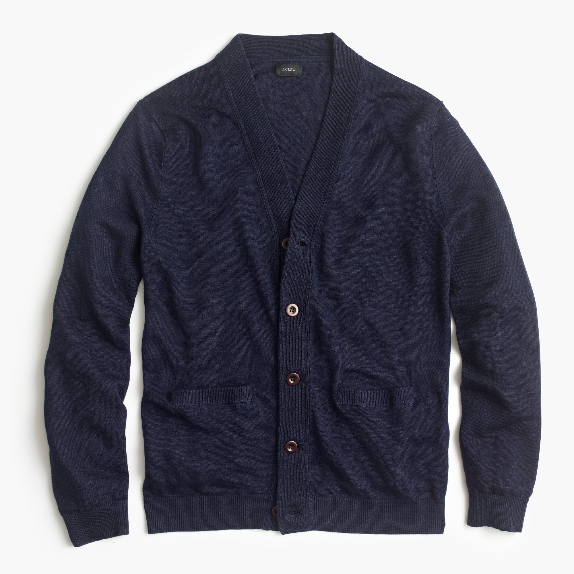 Men's French Linen Cardigan Sweater Men's Sweaters J.Crew