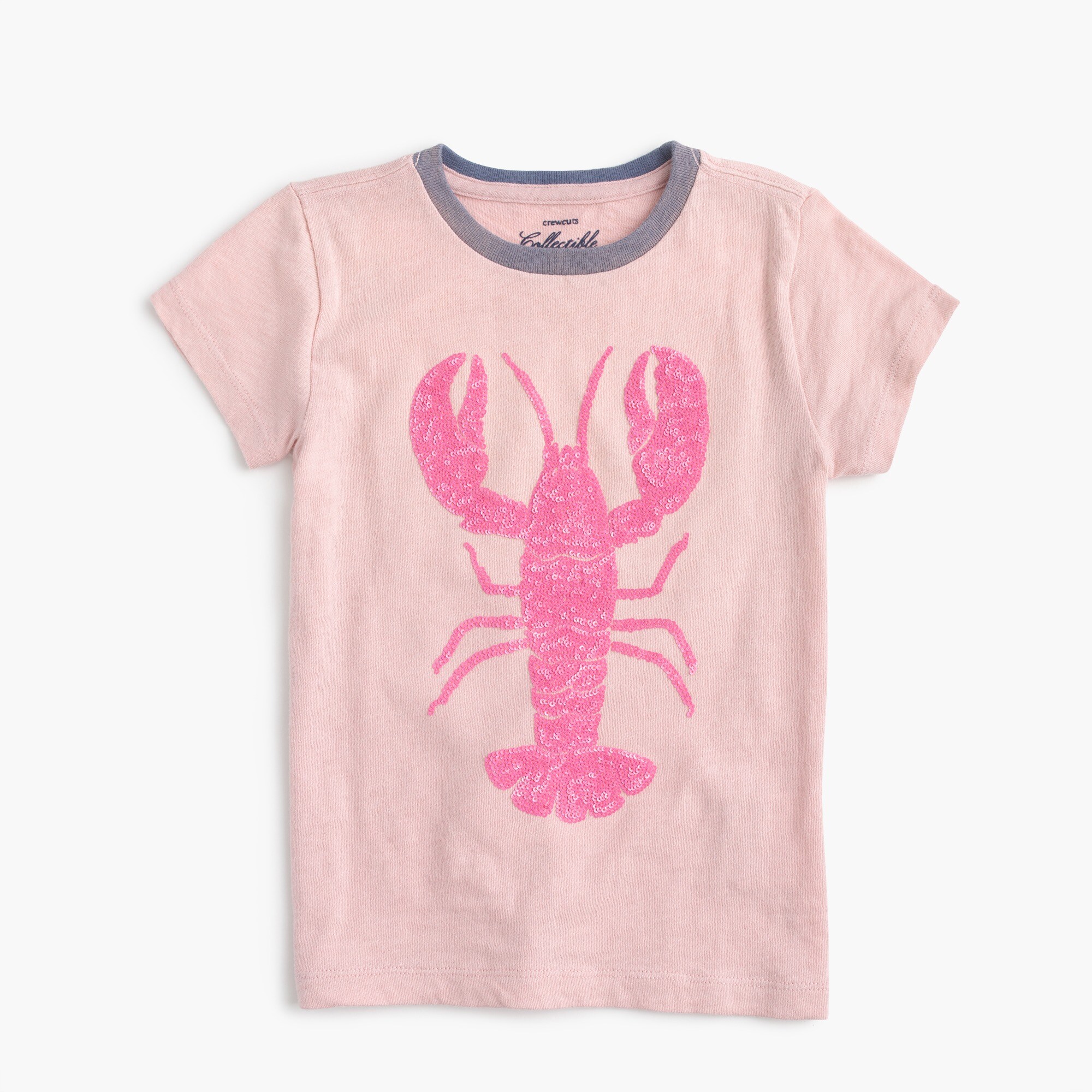 Girls' sequin lobster T-shirt : Girl collectible t-shirts | J.Crew