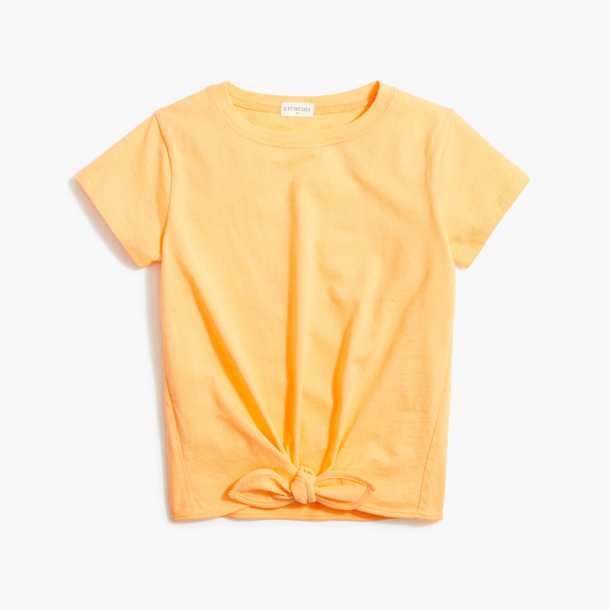 Girls' tie-front tee