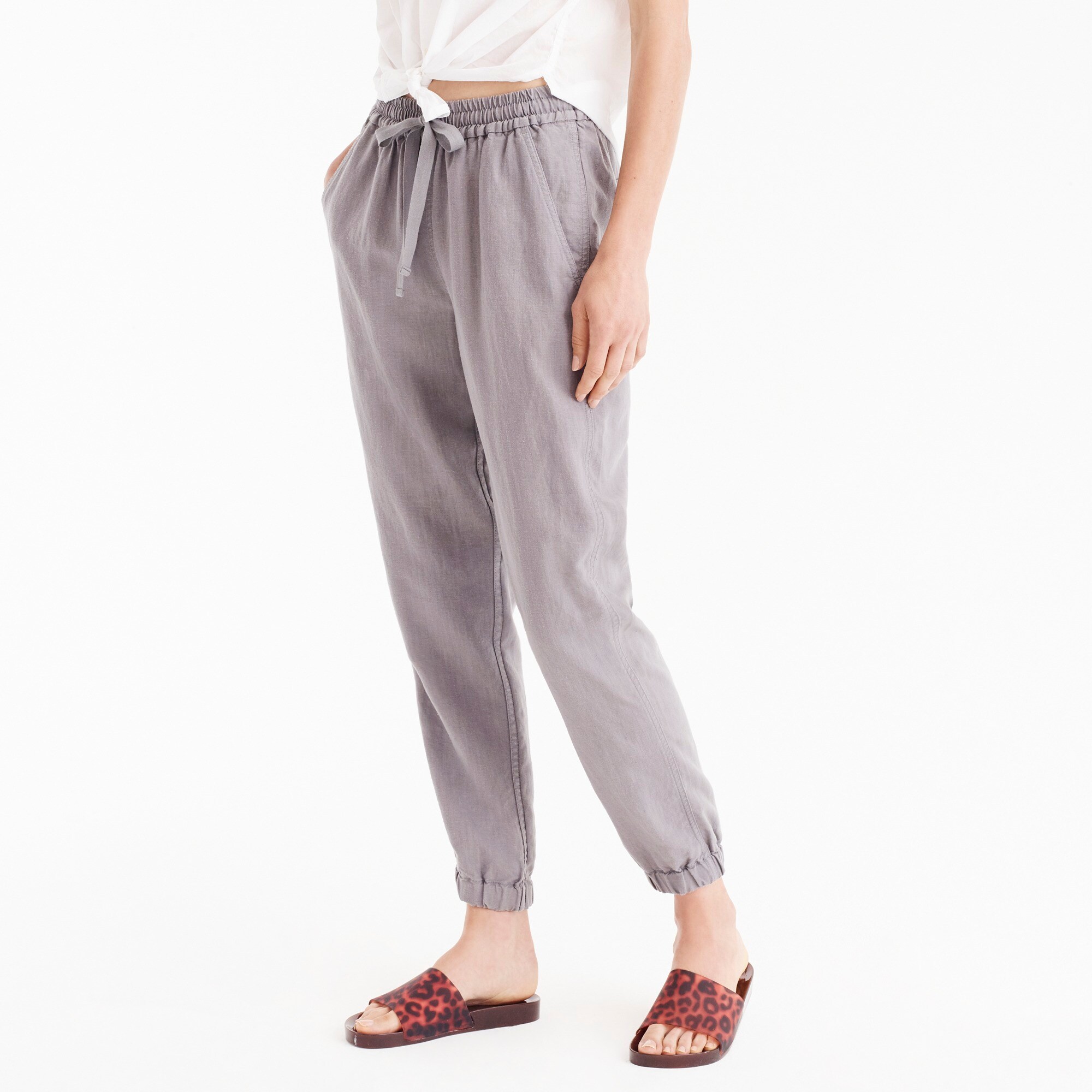 j crew linen pants womens