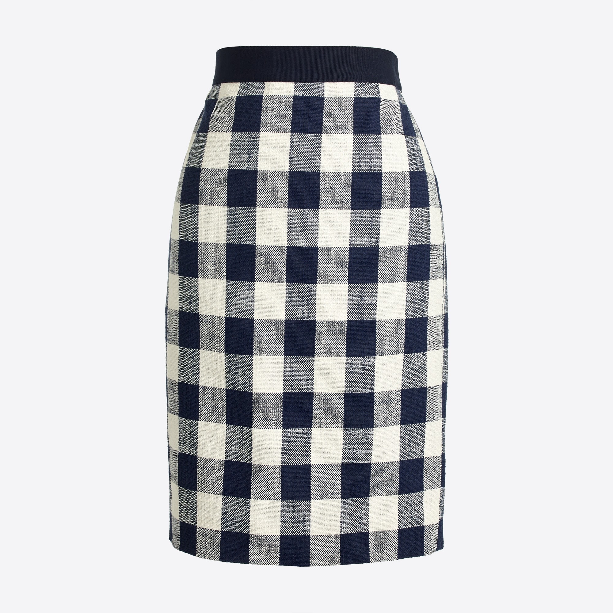 Pencil skirt in cotton-linen tweed