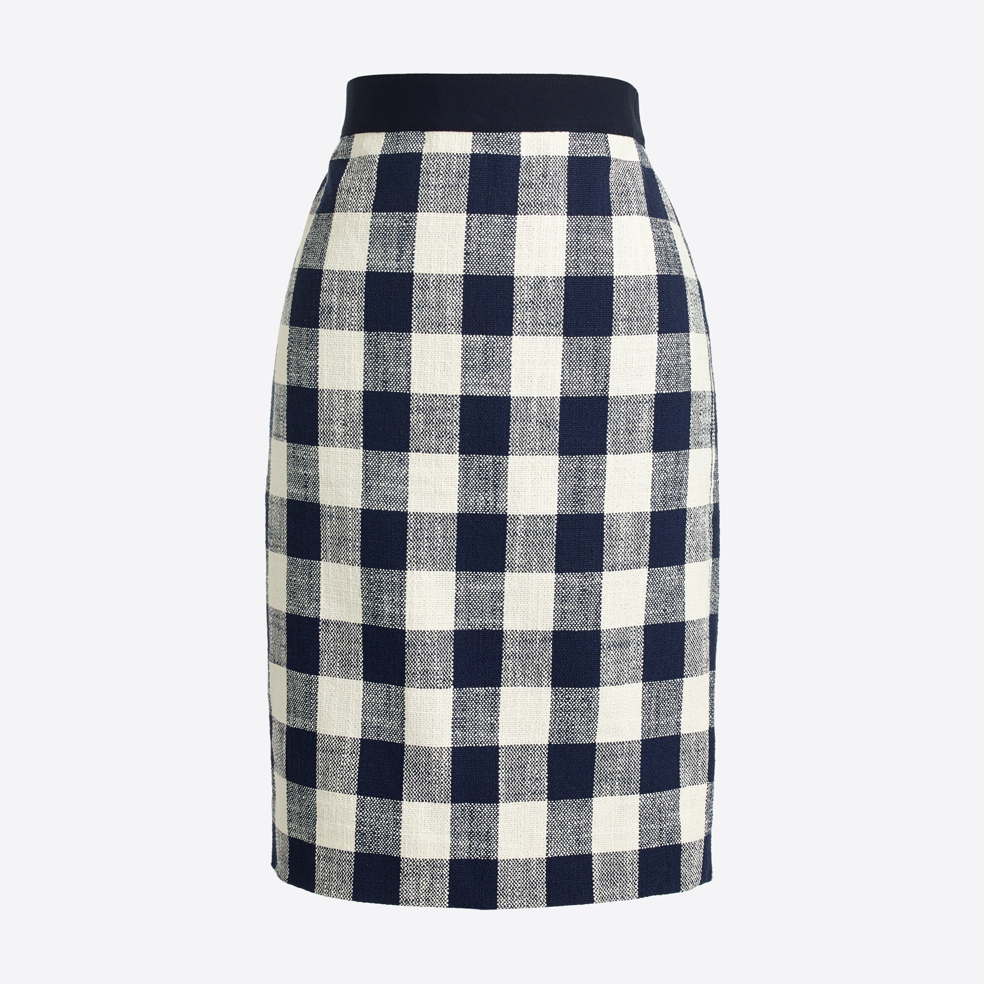 Pencil skirt in cotton-linen tweed