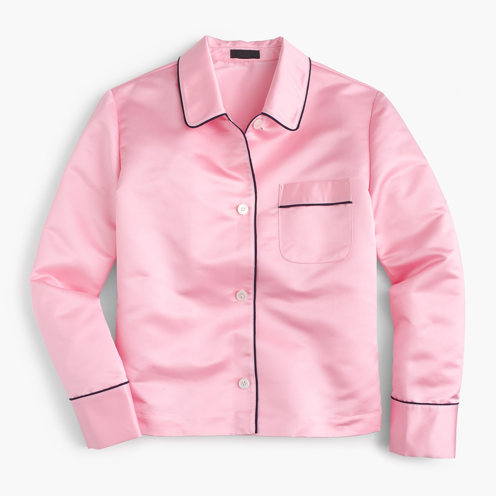 Satin pajama shirt dress best sale