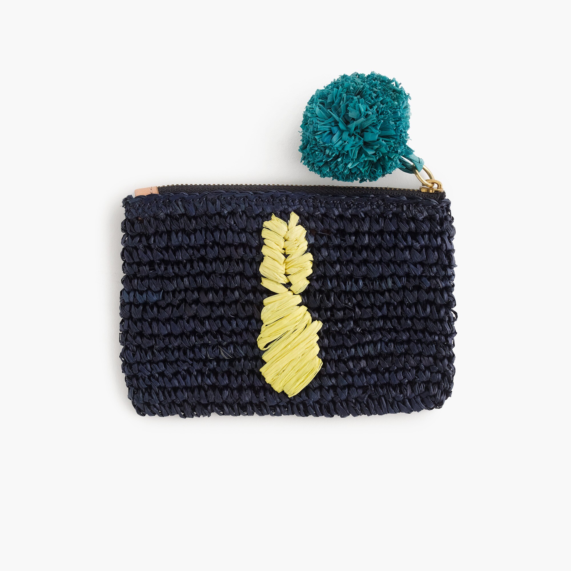 Small pineapple straw pouch