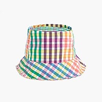 Bucket hat in rainbow gingham : | J.Crew