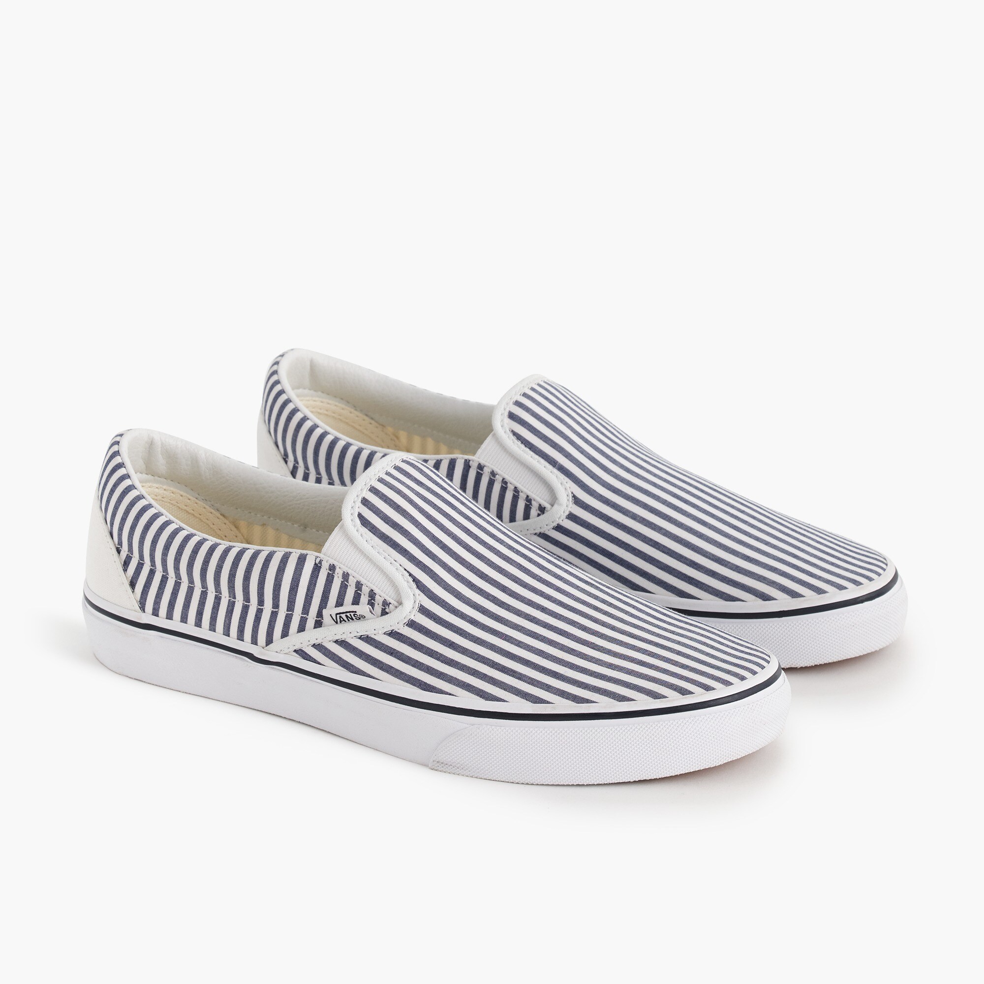 Vans® for J.Crew slip-on sneakers in seersucker stripe