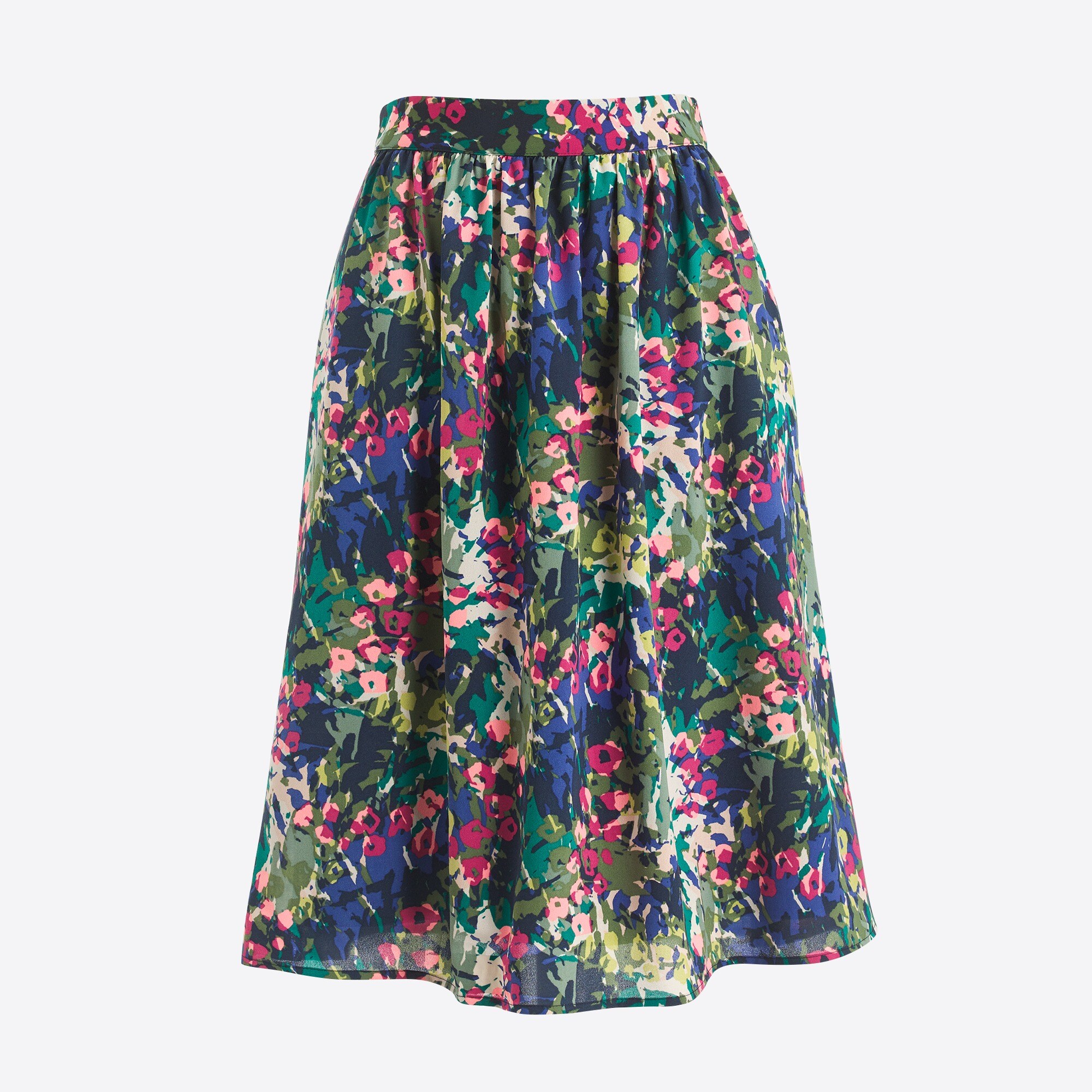 Printed midi skirt